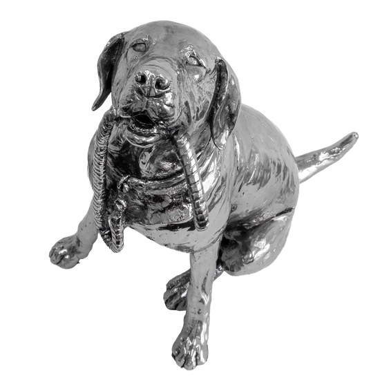 Richard Cooper Nickel Studio Collection Labrador Figurine
