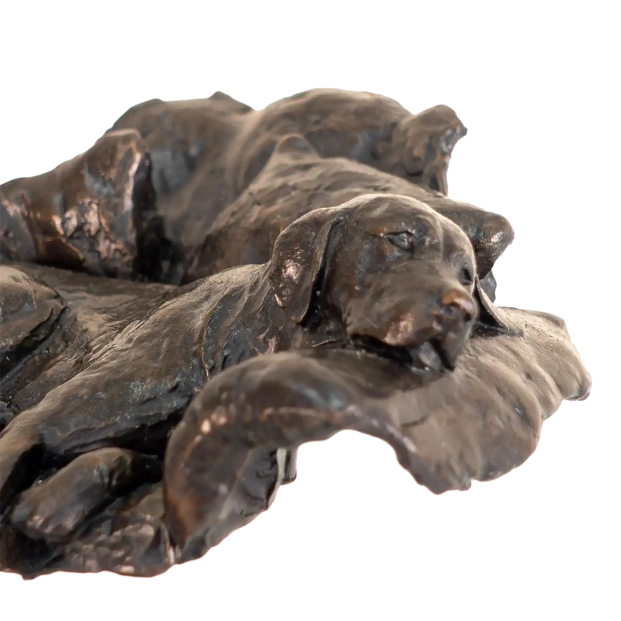Richard Cooper Limited Edition Bronze Labrador in Arm Chair Figurine