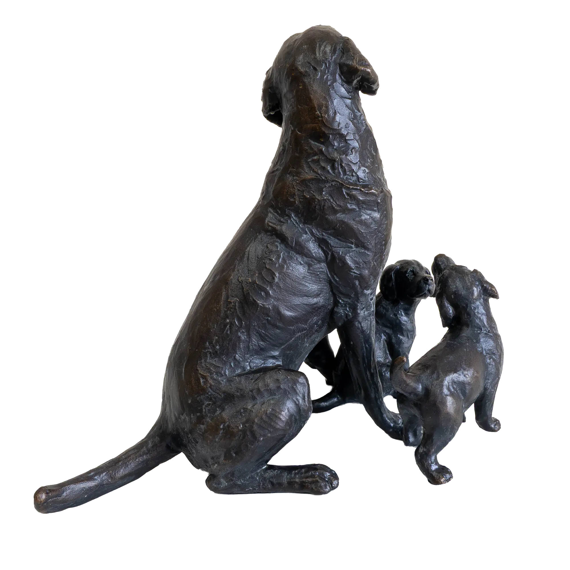 Richard Cooper Limited Edition Bronze Labrador with Puppies Figurine