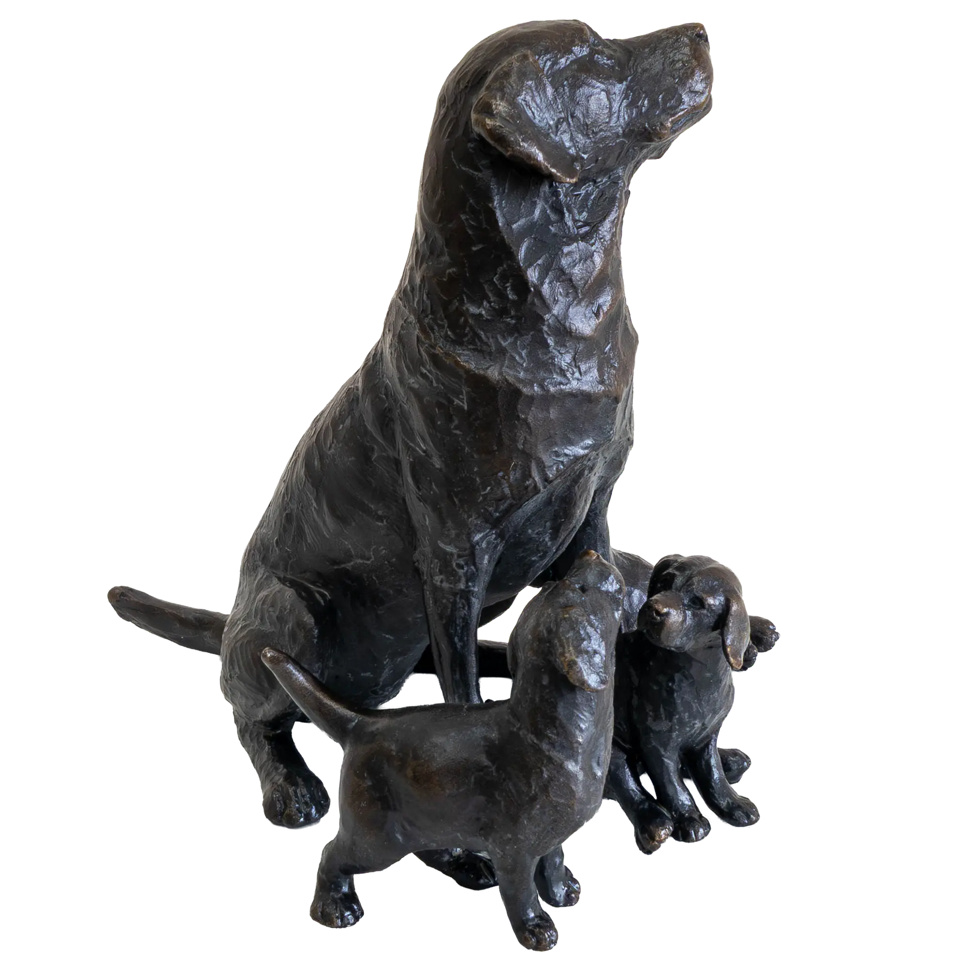 Richard Cooper Limited Edition Bronze Labrador with Puppies Figurine