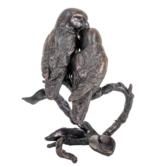 Richard Cooper Bronze Birds Collection Lovebirds