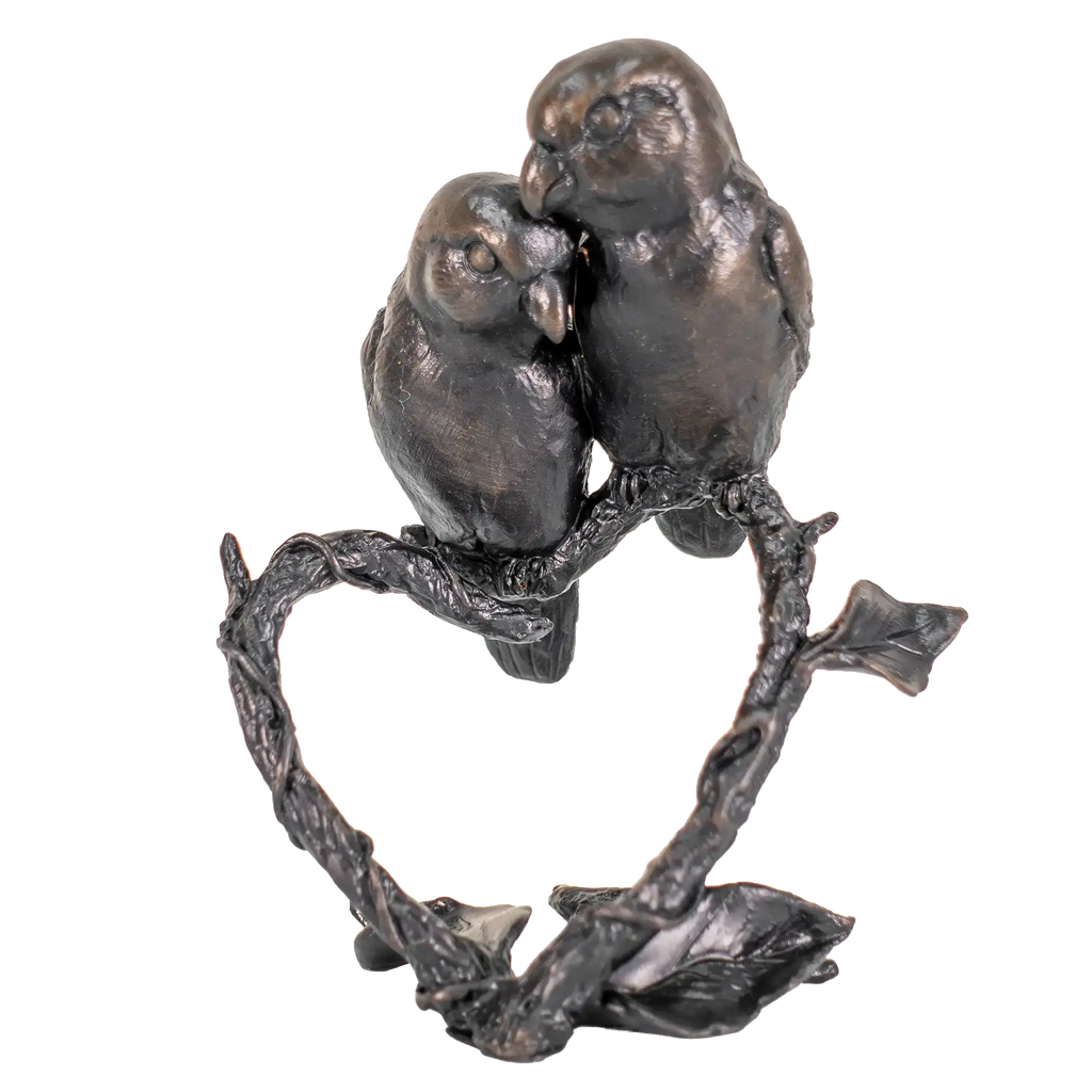 Richard Cooper Bronze Birds Collection Lovebirds