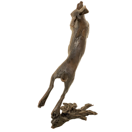 Richard Cooper Bronze Hares Collection Medium Hare Boxing Figurine
