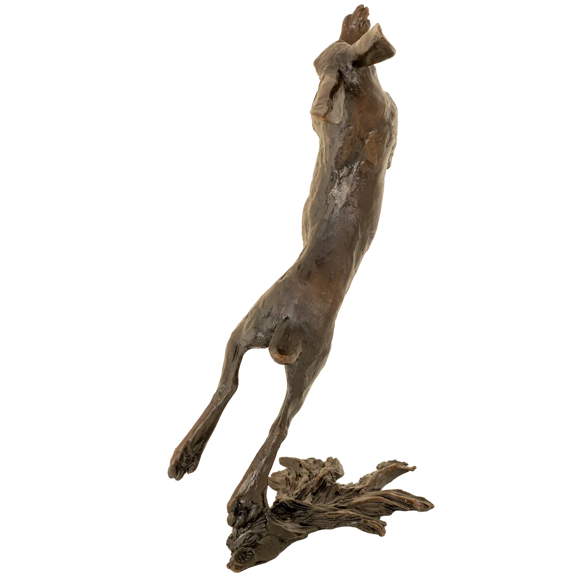 Richard Cooper Bronze Hares Collection Medium Hare Boxing Figurine