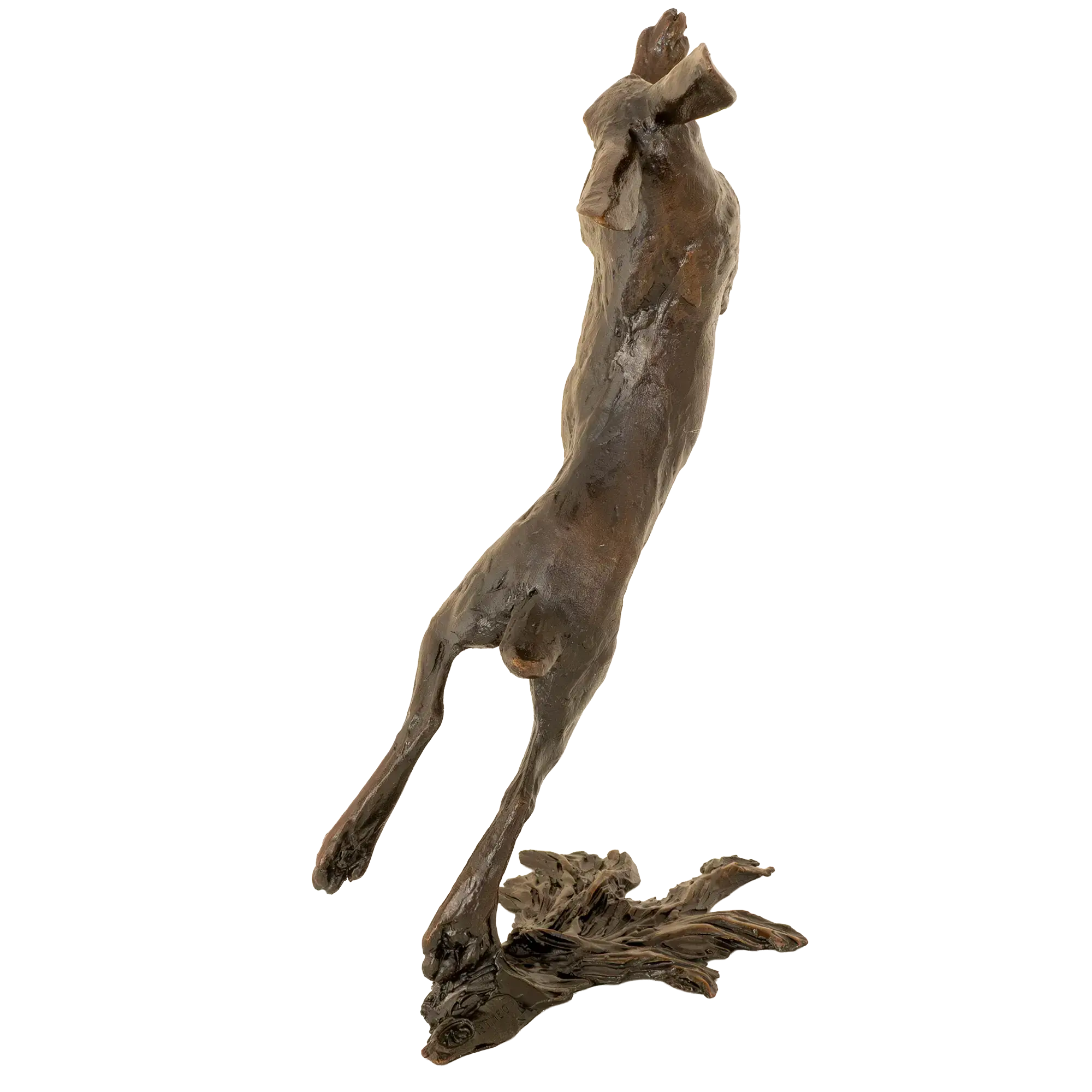 Richard Cooper Bronze Hares Collection Medium Hare Boxing Figurine