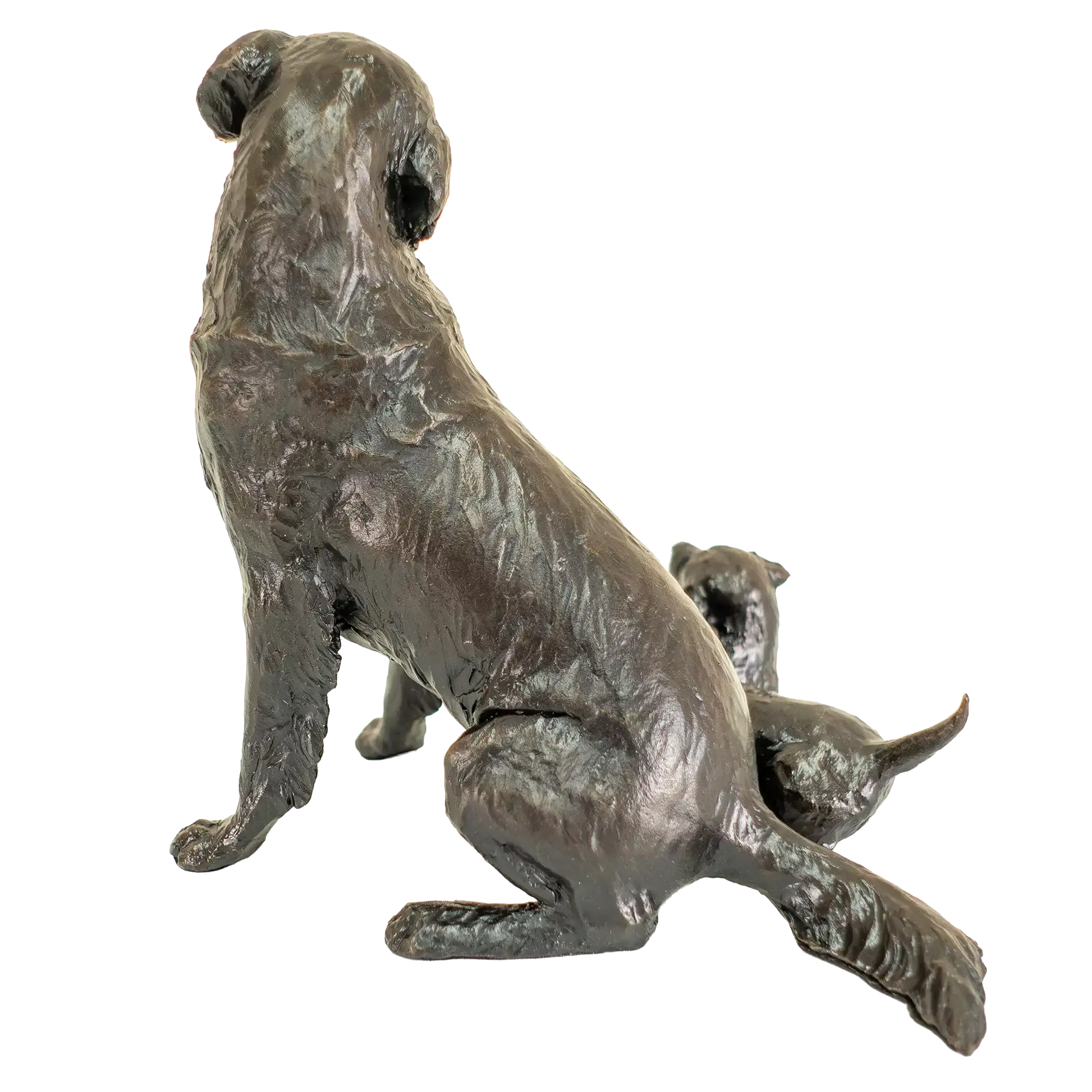 Richard Cooper Limited Edition Bronze Retriever with Puppies Figurine