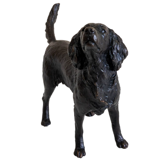 Richard Cooper Bronze Medium Springer Spaniel Figurine Dog Sculpture