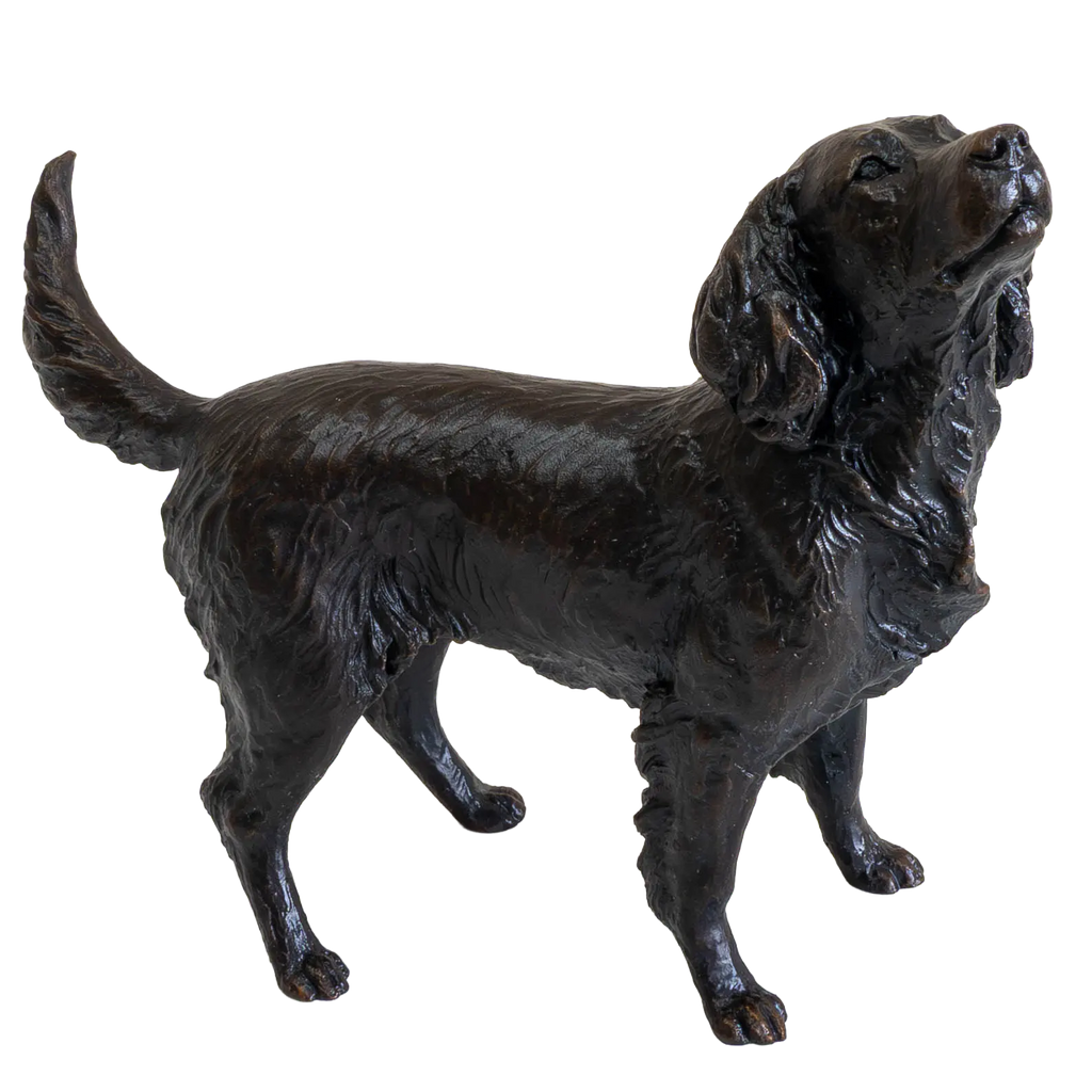 Richard Cooper Bronze Medium Springer Spaniel Figurine Dog Sculpture