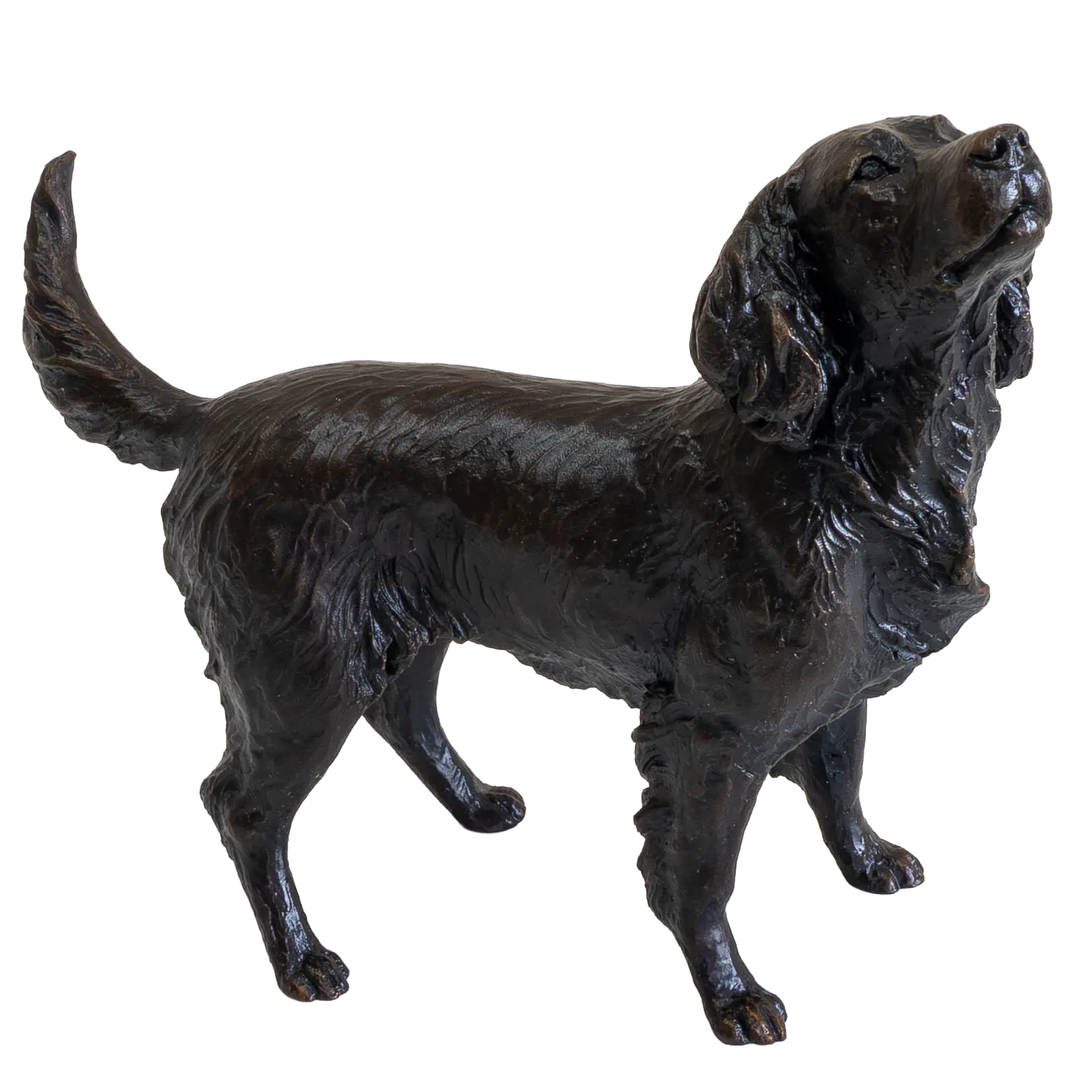 Richard Cooper Bronze Medium Springer Spaniel Figurine Dog Sculpture