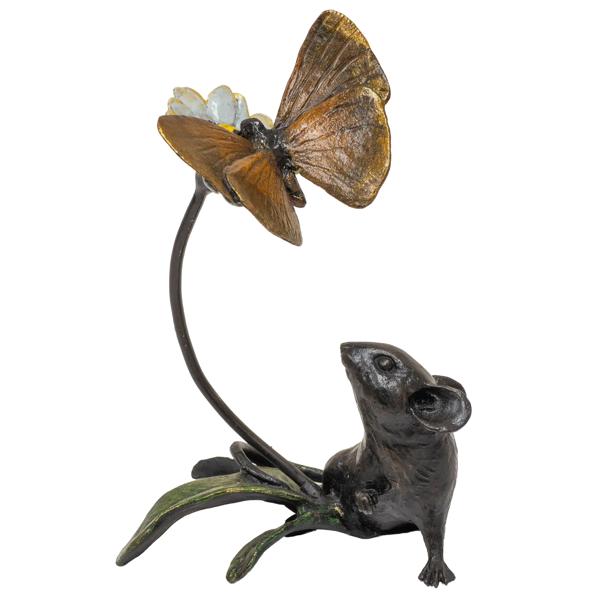 Richard Cooper Bronze Mice Collection Mouse & Butterfly Figurine