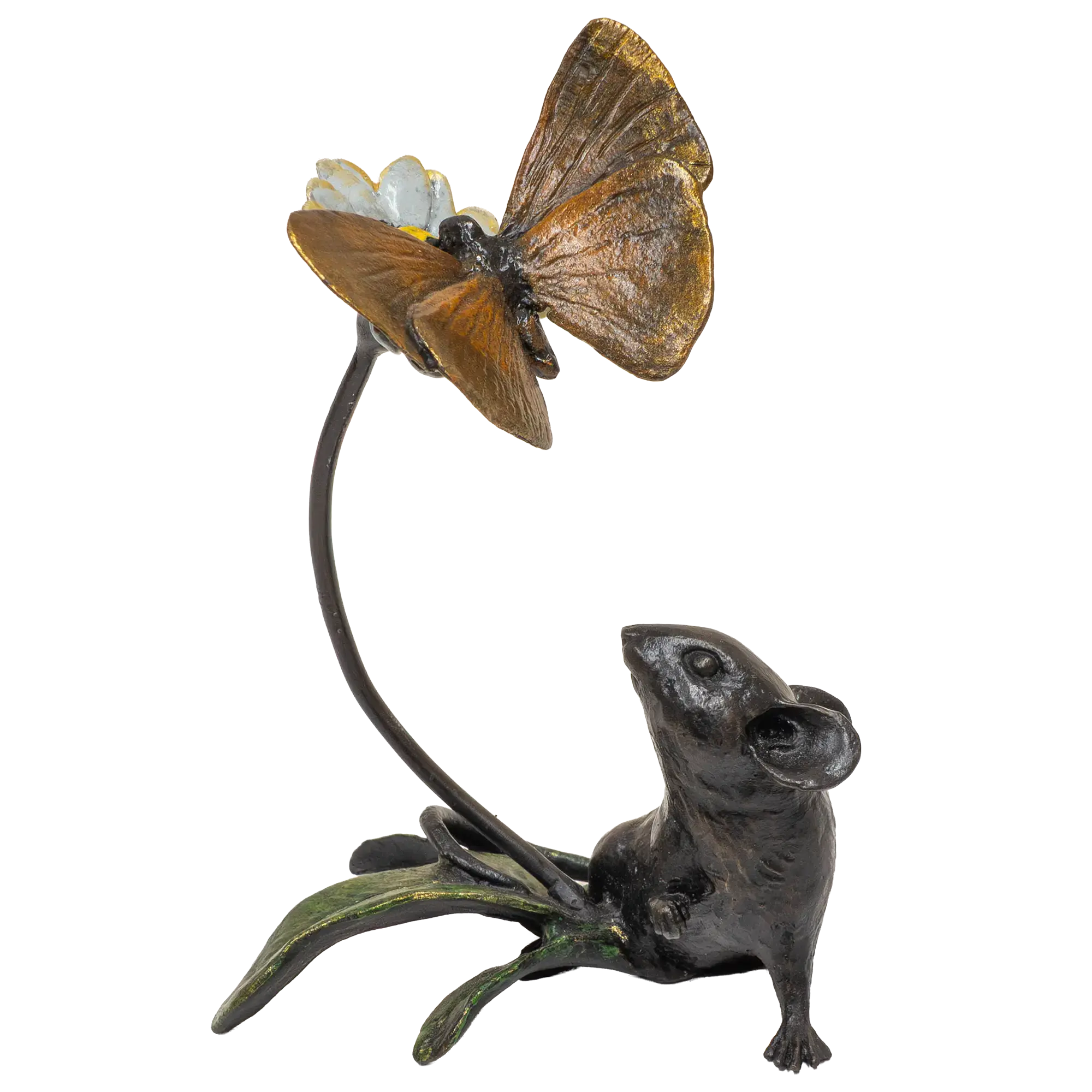 Richard Cooper Bronze Mice Collection Mouse & Butterfly Figurine