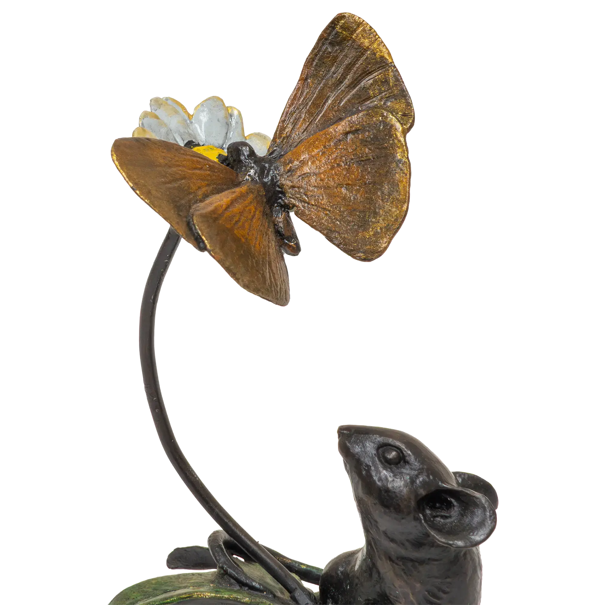 Richard Cooper Bronze Mice Collection Mouse & Butterfly Figurine
