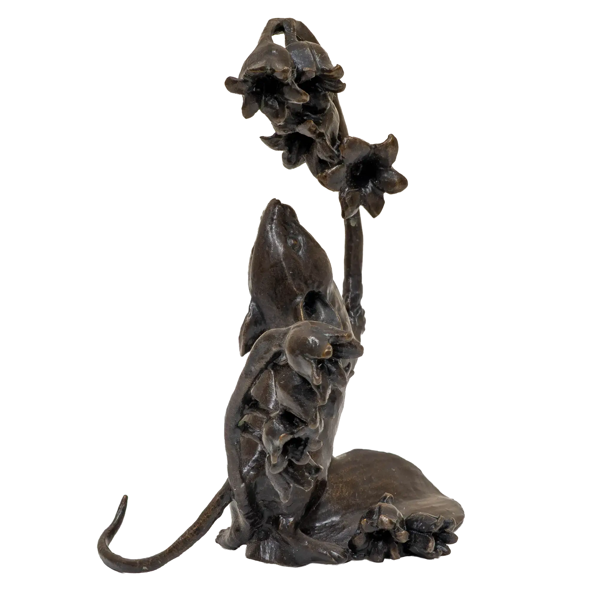 Richard Cooper Bronze Mice Collection Mouse & Lily of the Valley Figurine