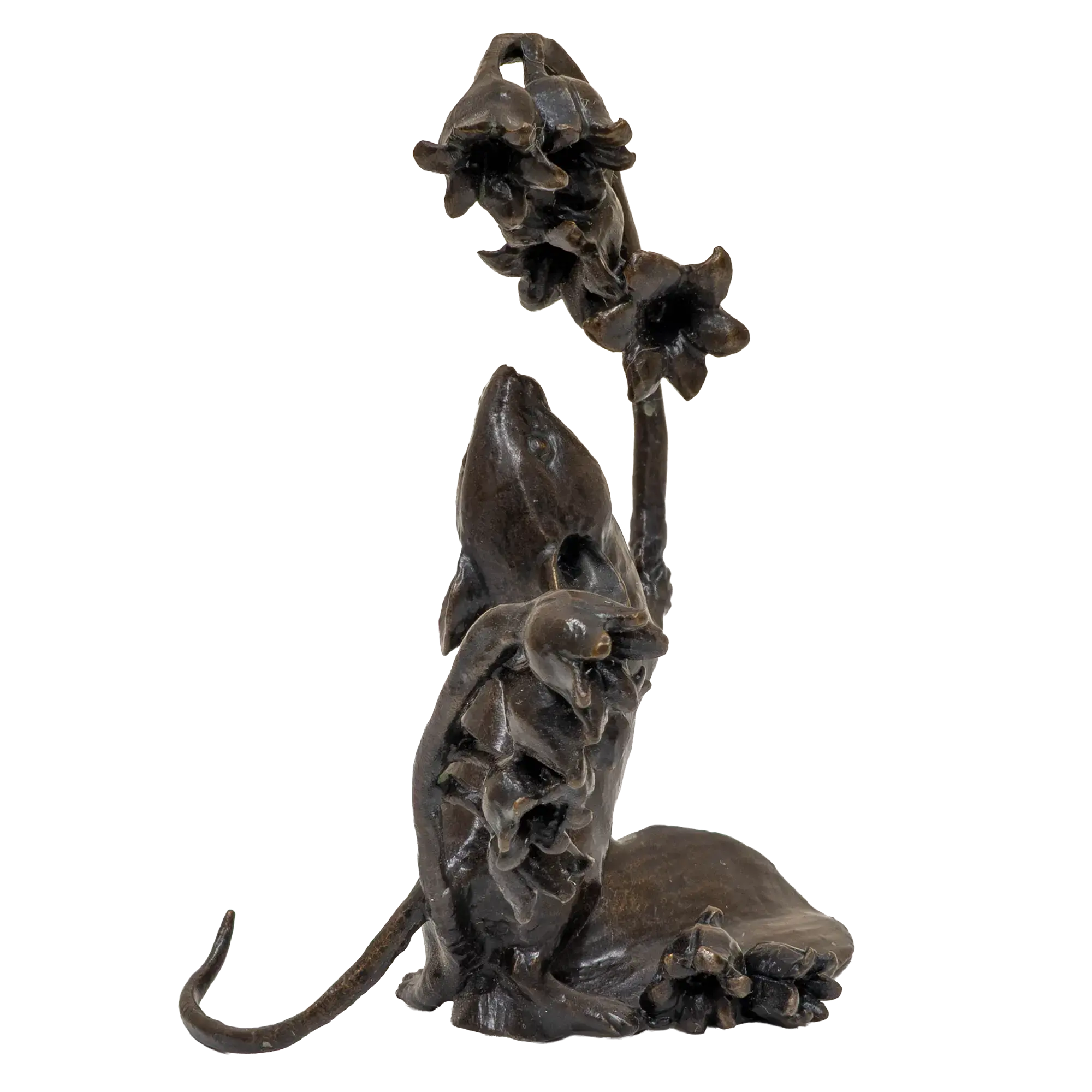 Richard Cooper Bronze Mice Collection Mouse & Lily of the Valley Figurine