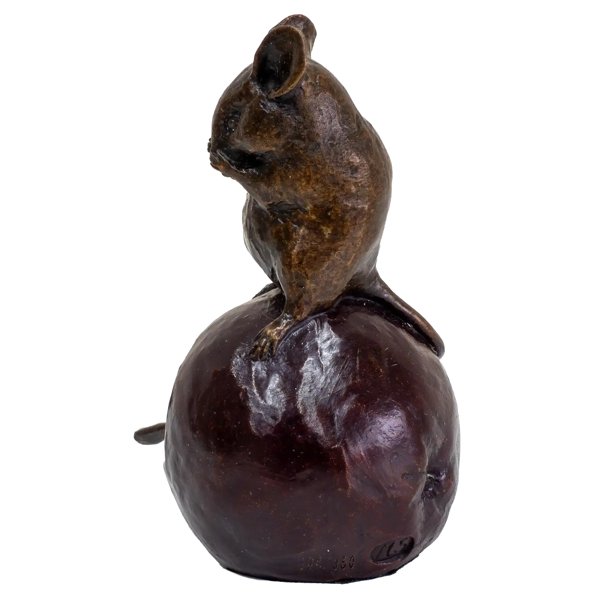 Richard Cooper Bronze Mice Collection Mouse on an Apple Figurine