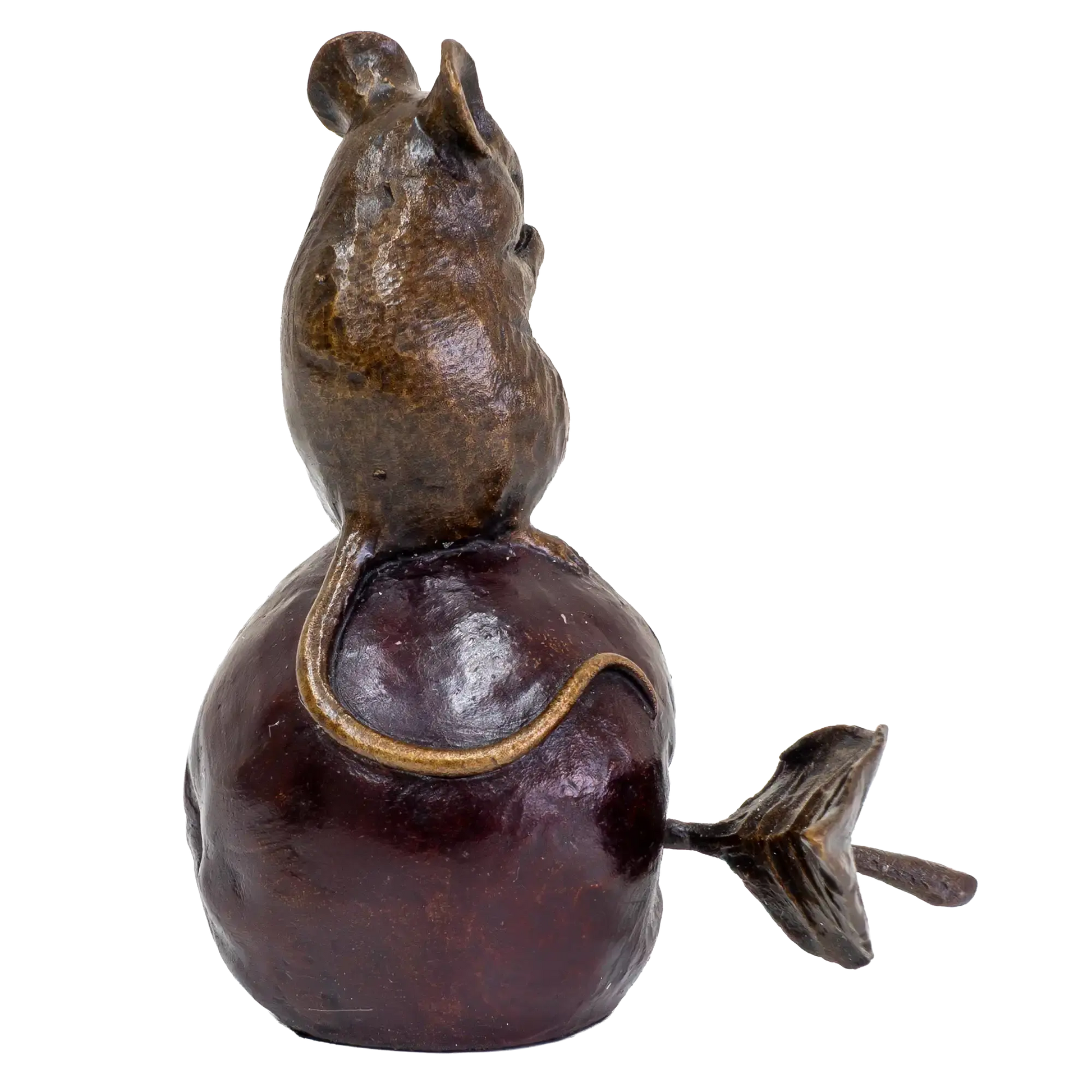 Richard Cooper Bronze Mice Collection Mouse on an Apple Figurine