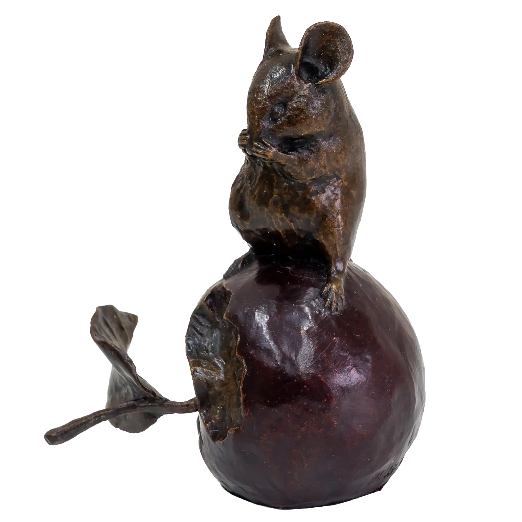 Richard Cooper Bronze Mice Collection Mouse on an Apple Figurine