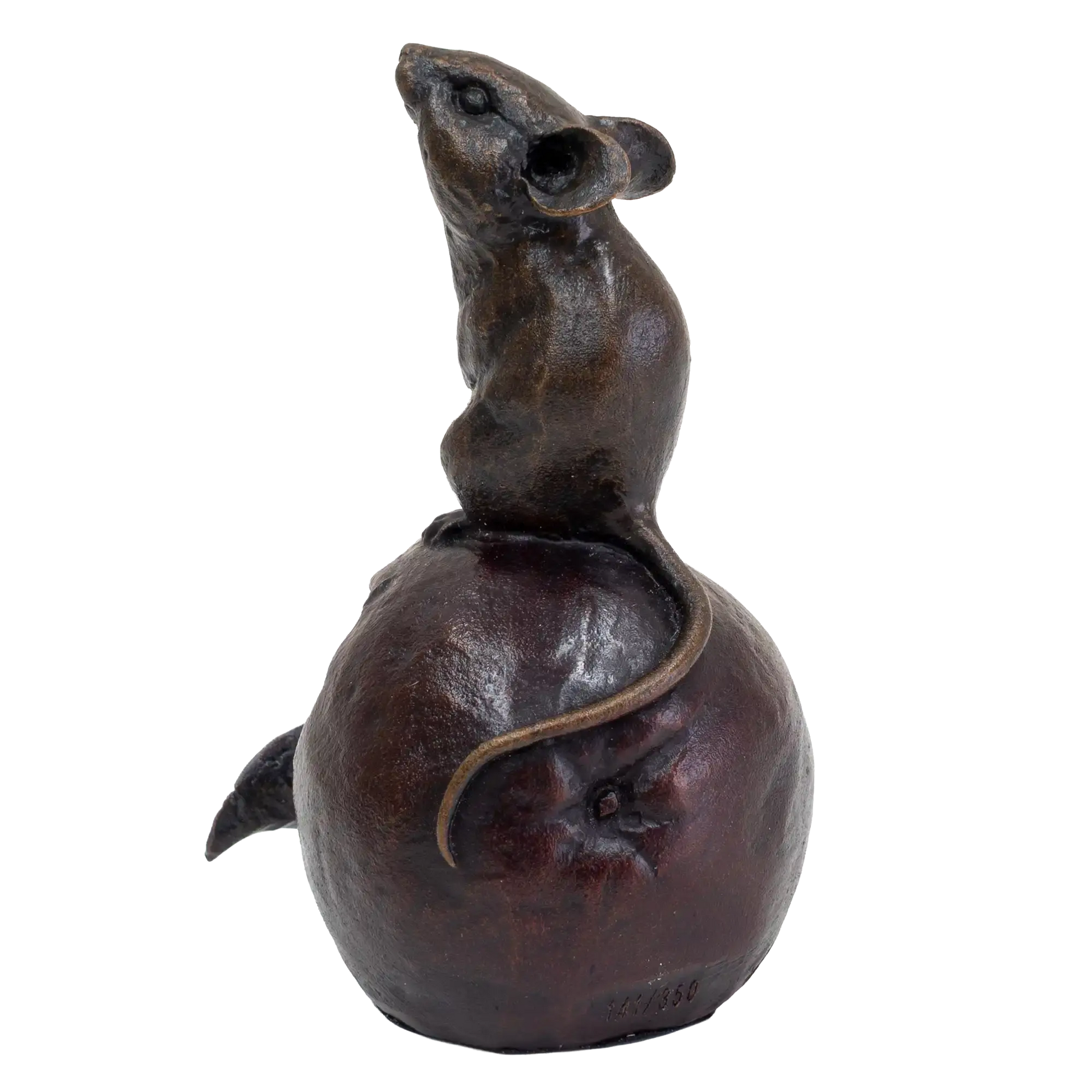 Richard Cooper Bronze Mouse on Apple