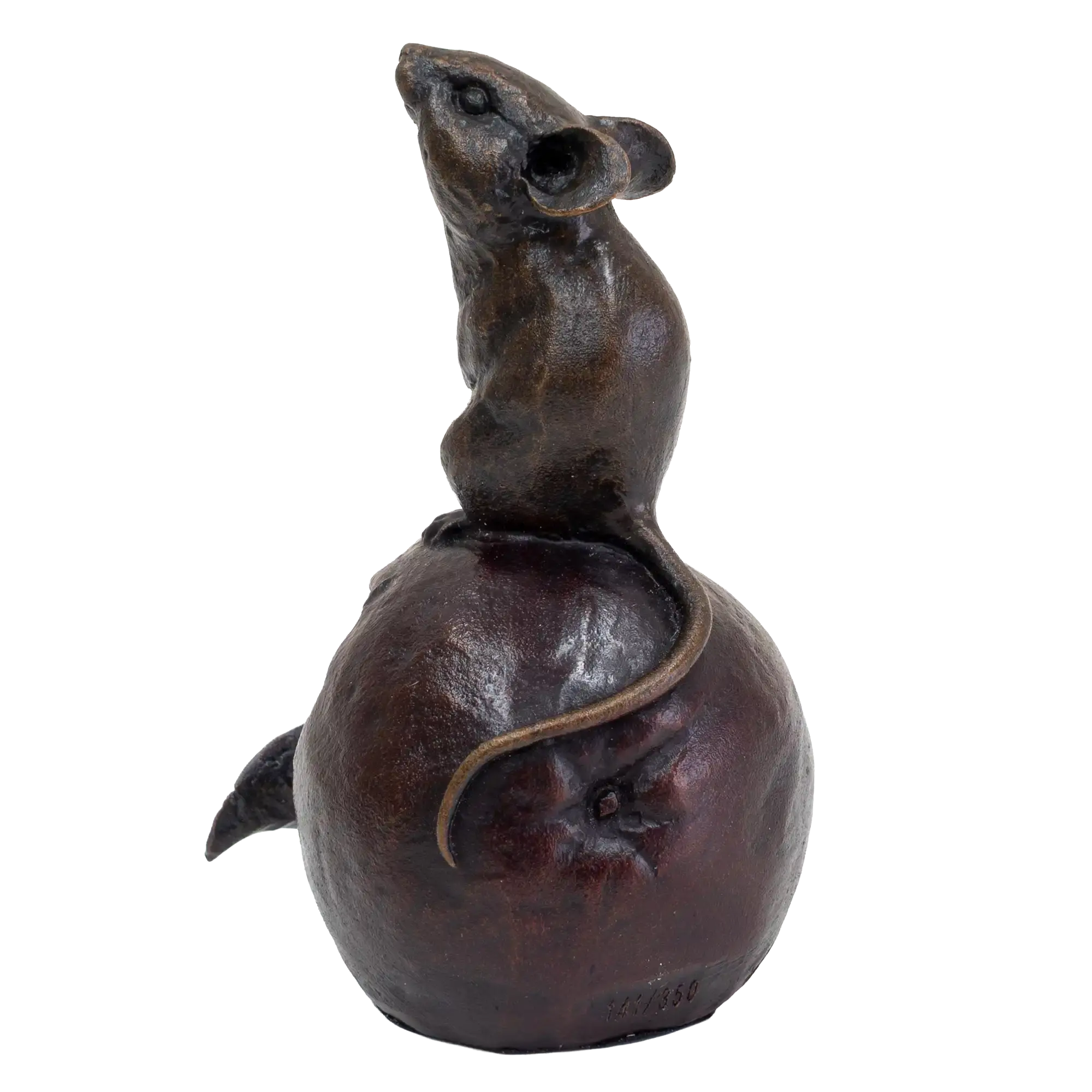 Richard Cooper Bronze Mouse on Apple