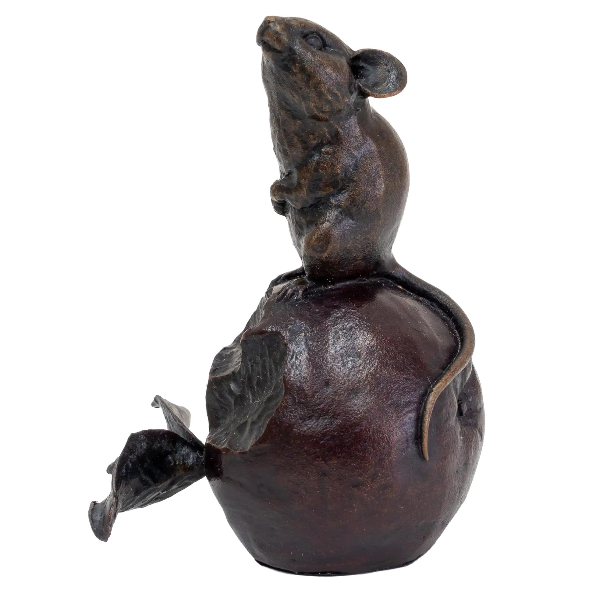 Richard Cooper Bronze Mouse on Apple