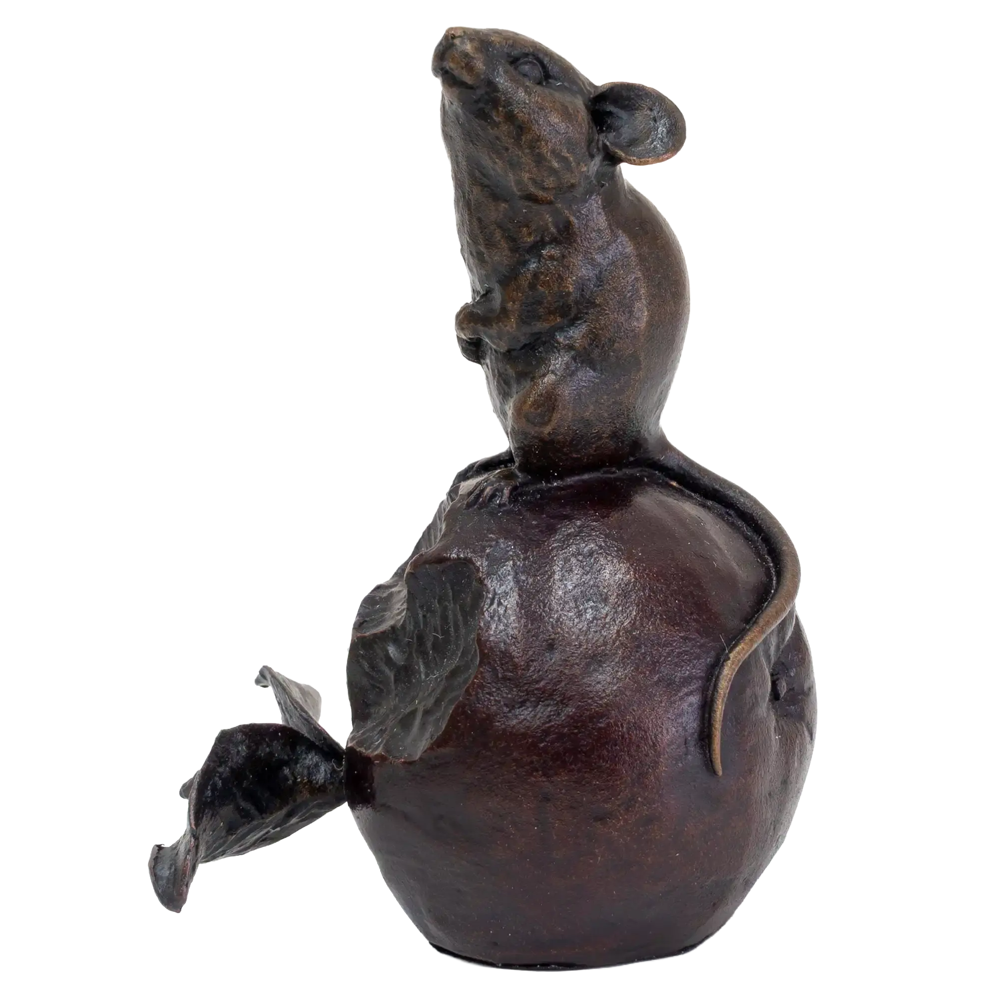Richard Cooper Bronze Mouse on Apple