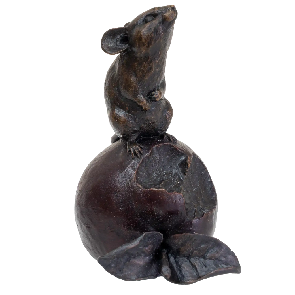 Richard Cooper Bronze Mouse on Apple
