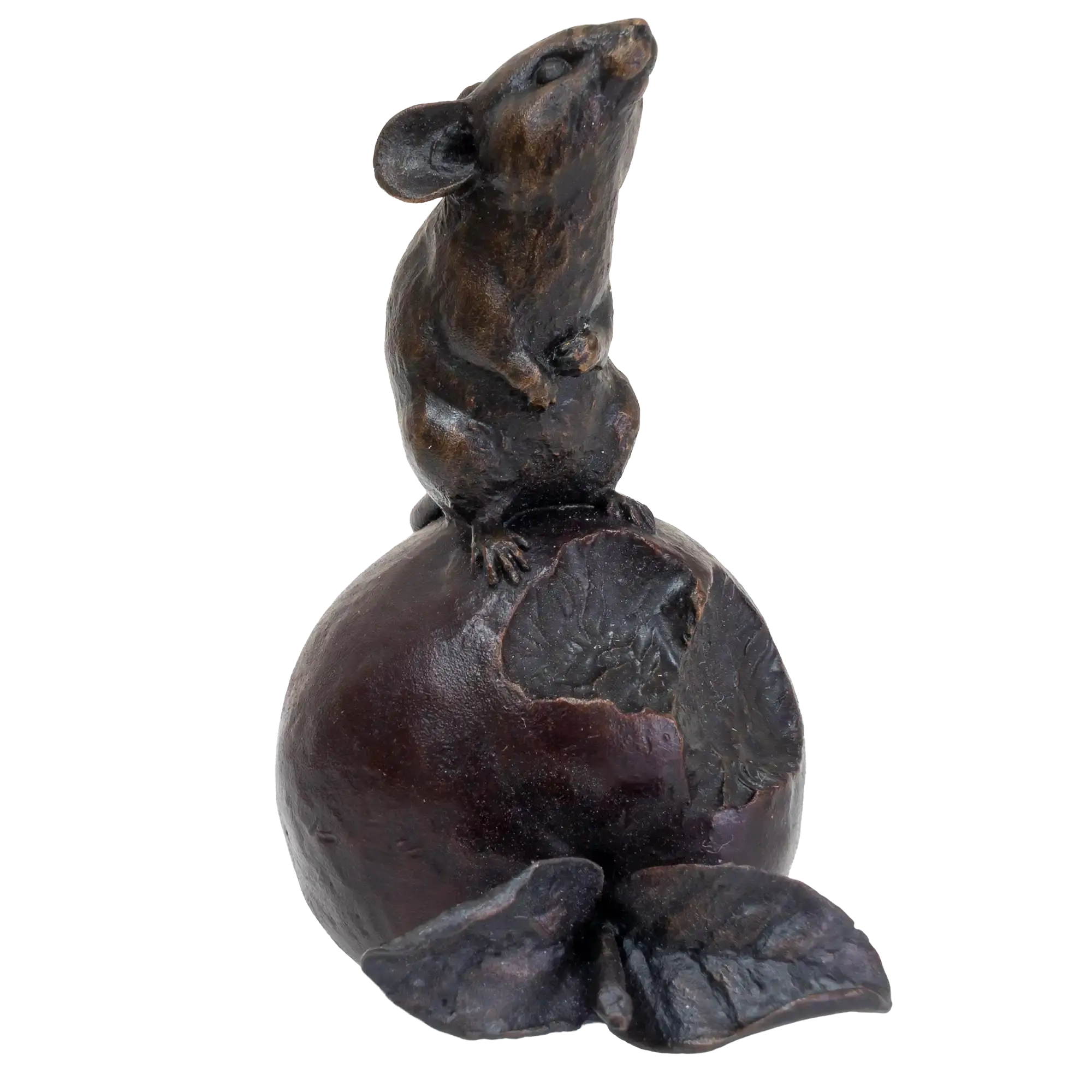 Richard Cooper Bronze Mouse on Apple