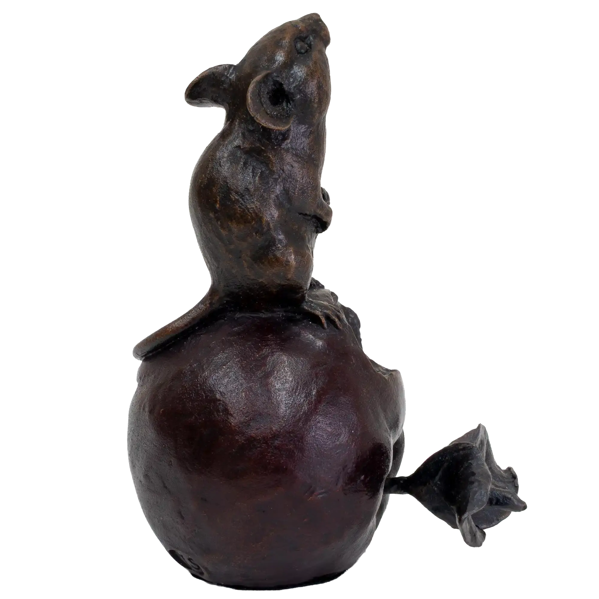 Richard Cooper Bronze Mouse on Apple