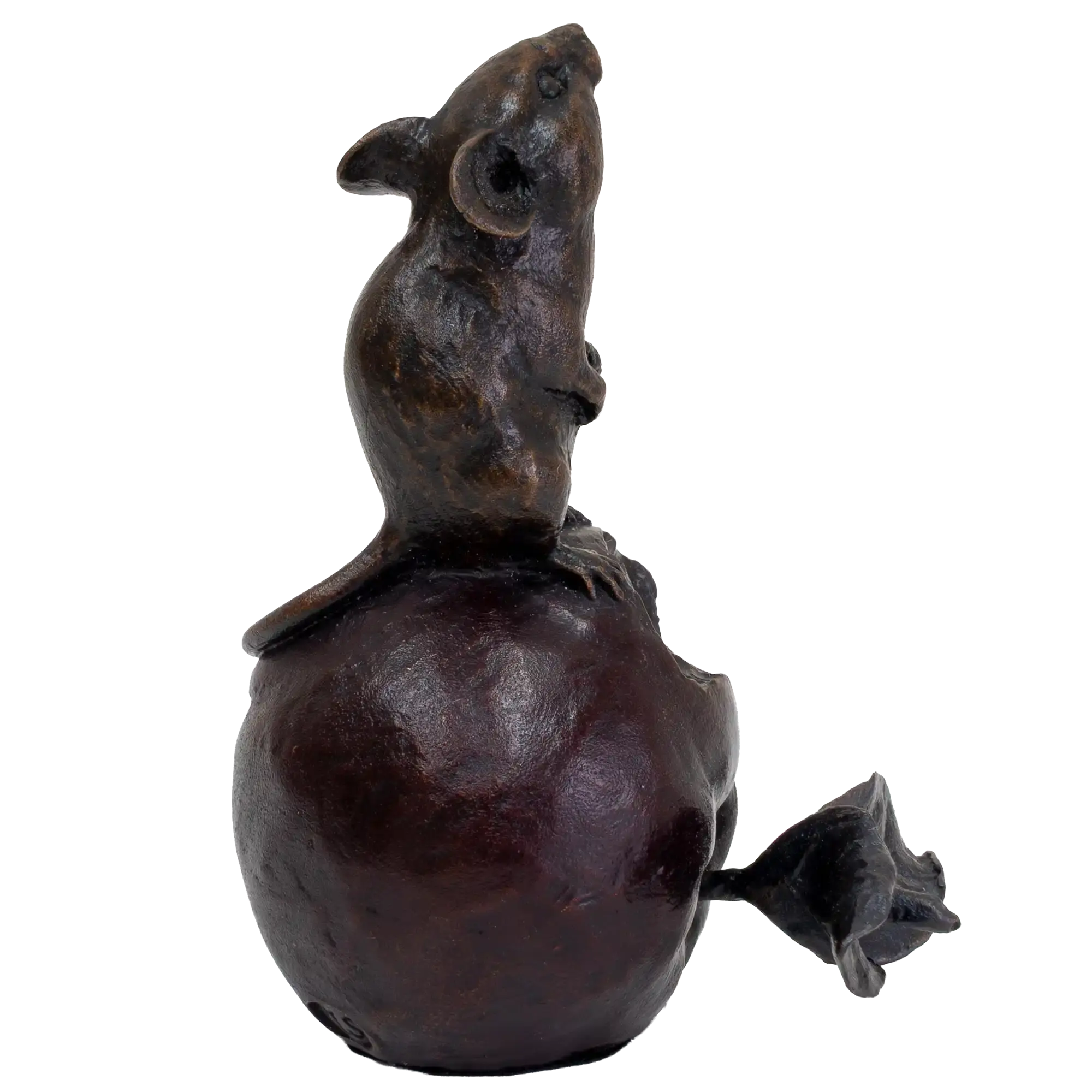 Richard Cooper Bronze Mouse on Apple