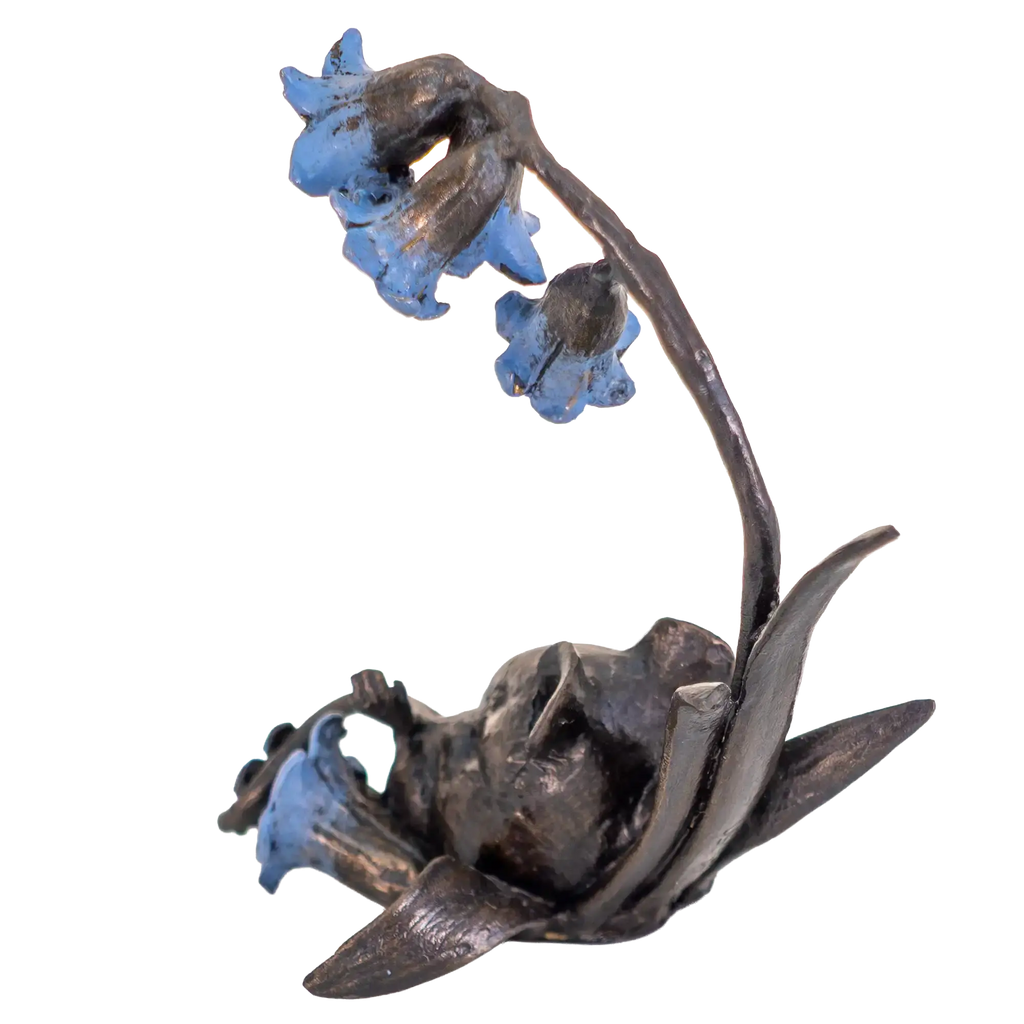 Richard Cooper Bronze Mice Collection Mouse with Bluebells Figurine