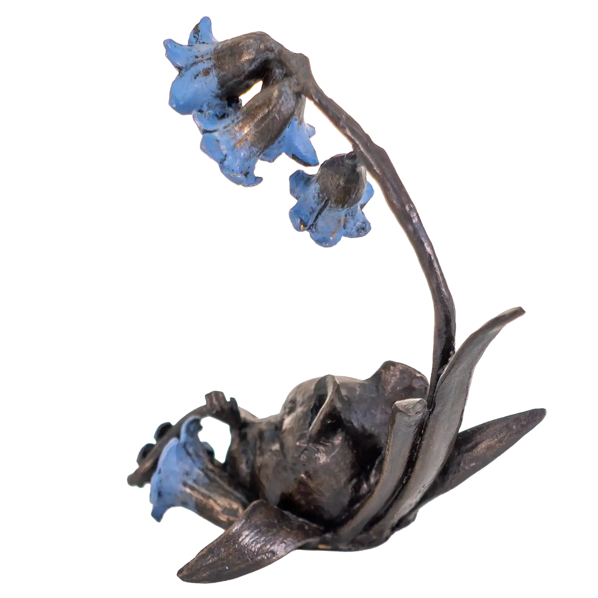Richard Cooper Bronze Mice Collection Mouse with Bluebells Figurine