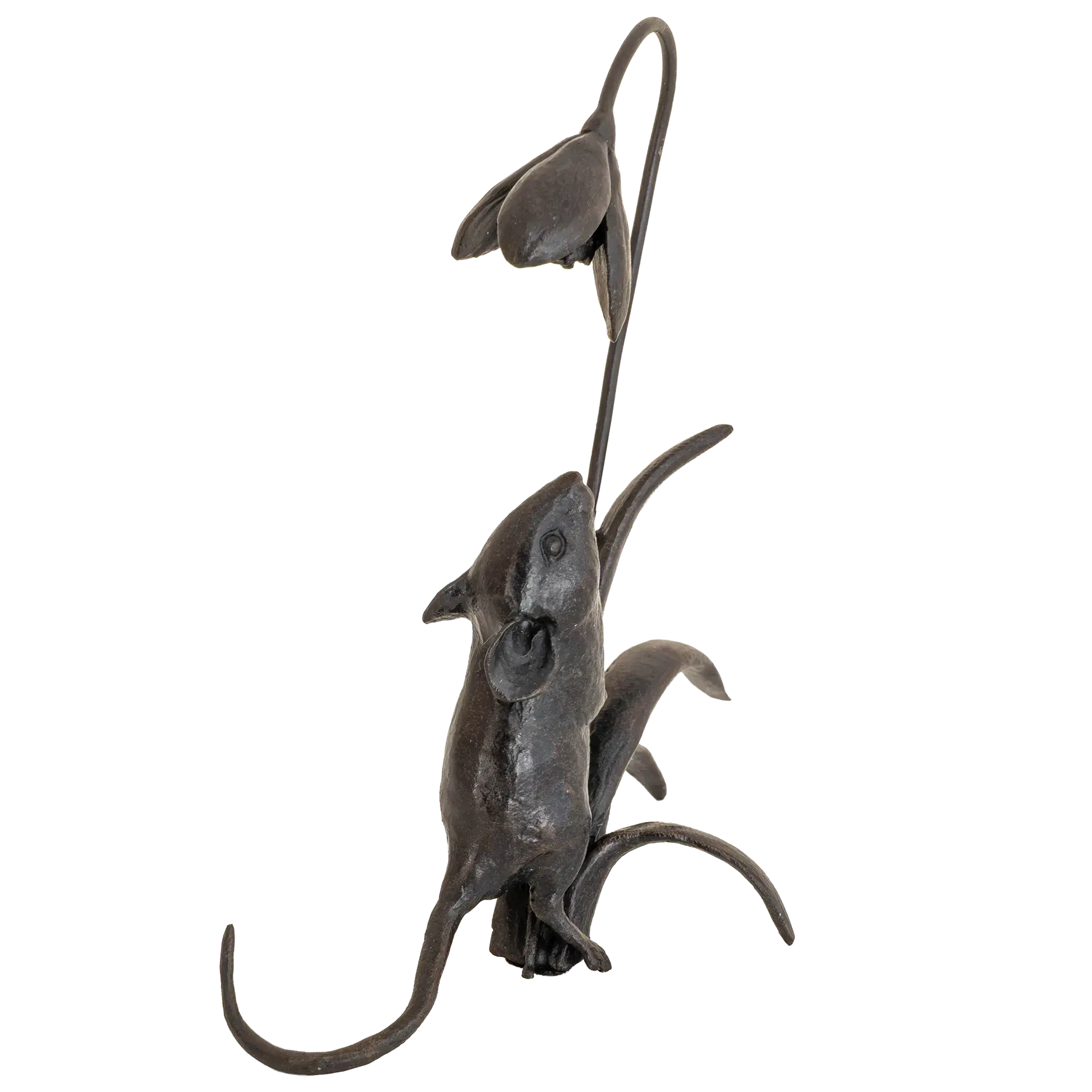 Richard Cooper Bronze Mice Collection Mouse with Snowdrops Figurine