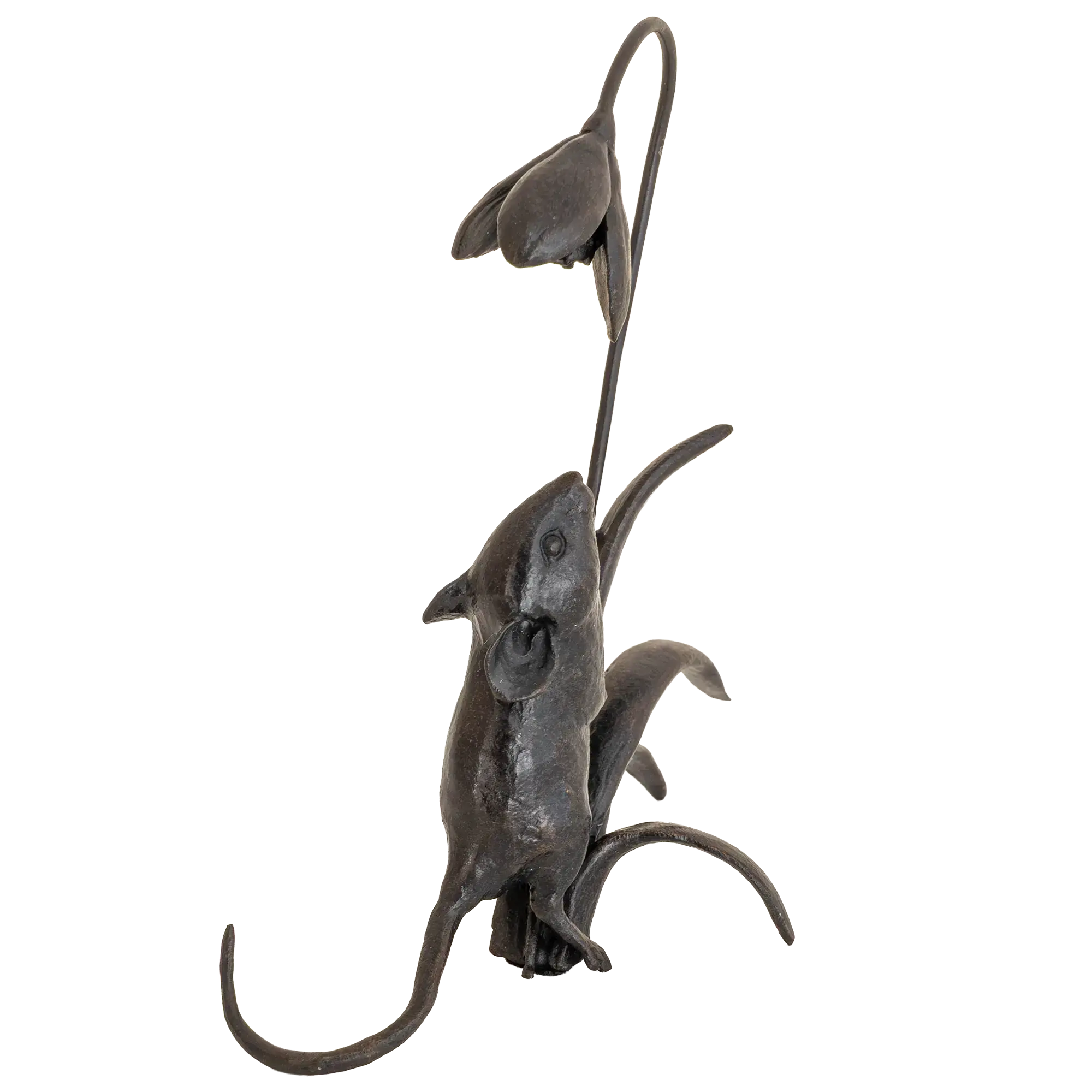 Richard Cooper Bronze Mice Collection Mouse with Snowdrops Figurine