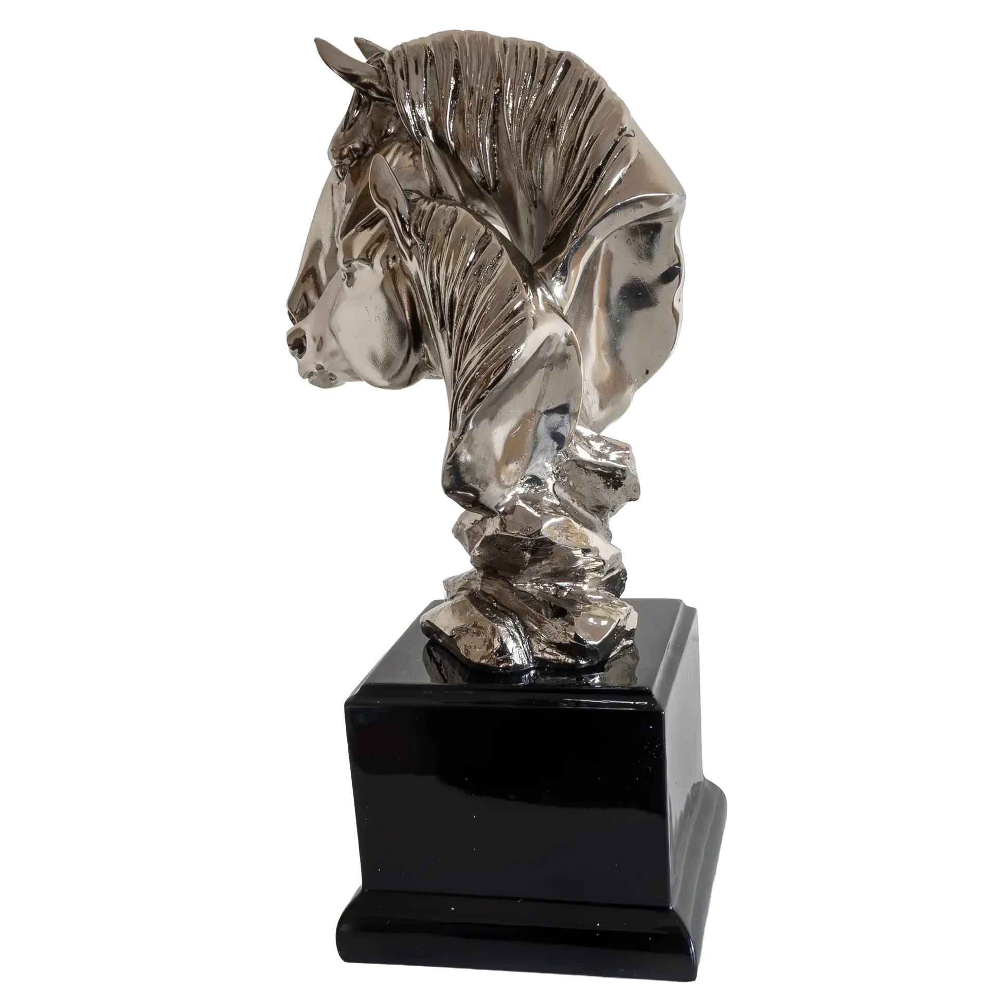 Richard Cooper Nickel Studio Collection Mare & Foal Figurine