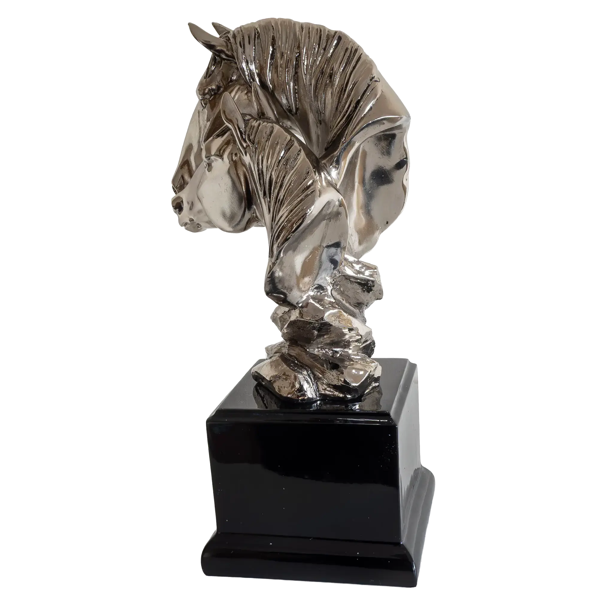 Richard Cooper Nickel Studio Collection Mare & Foal Figurine