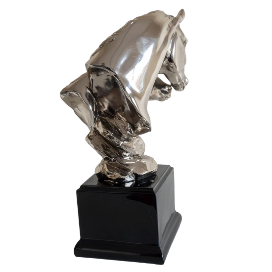 Richard Cooper Nickel Studio Collection Mare & Foal Figurine