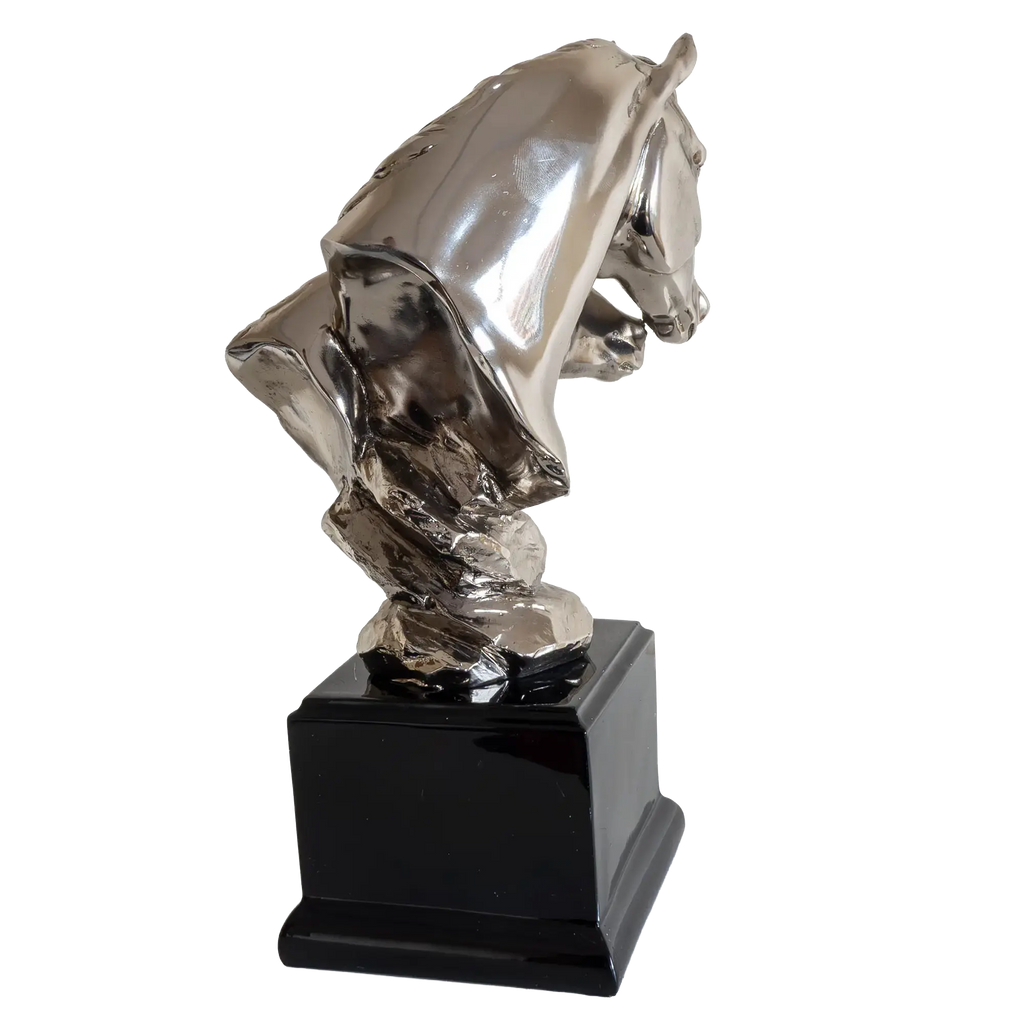 Richard Cooper Nickel Studio Collection Mare & Foal Figurine