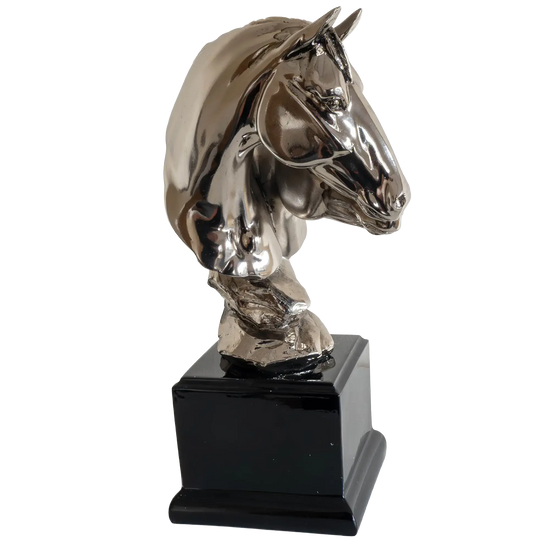 Richard Cooper Nickel Studio Collection Mare & Foal Figurine
