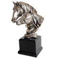 Richard Cooper Nickel Studio Collection Mare & Foal Figurine