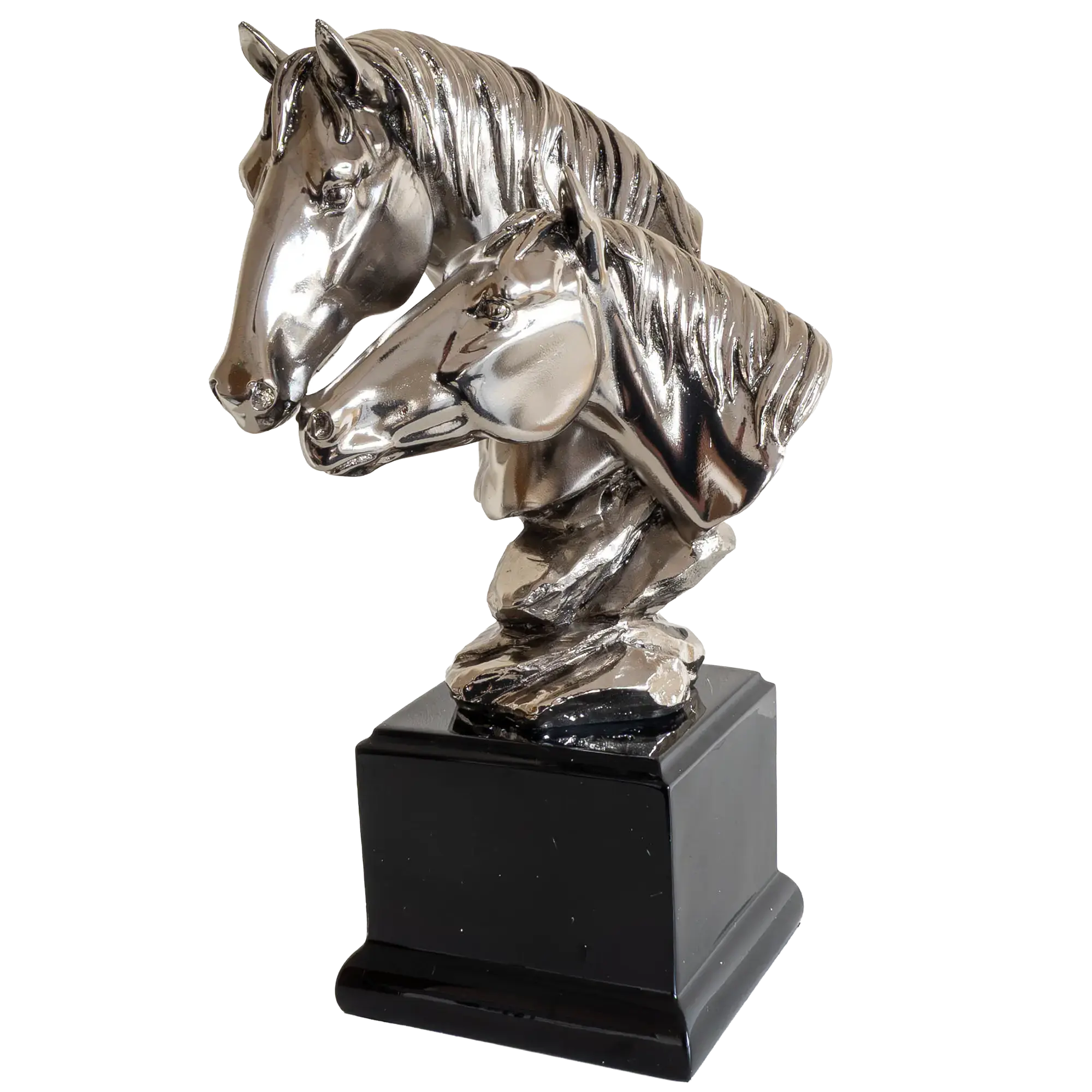 Richard Cooper Nickel Studio Collection Mare & Foal Figurine