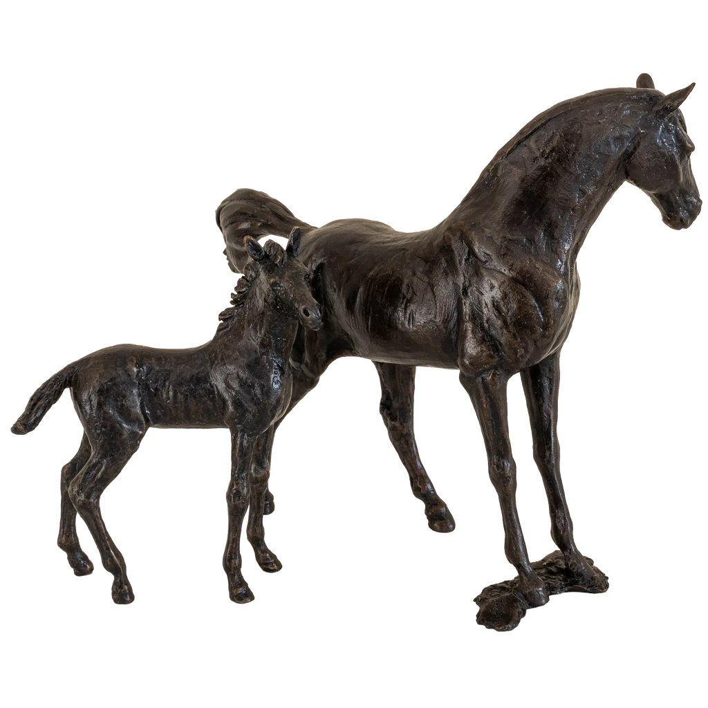 Richard Cooper Bronze Horses Collection Mare & Foal Figurine