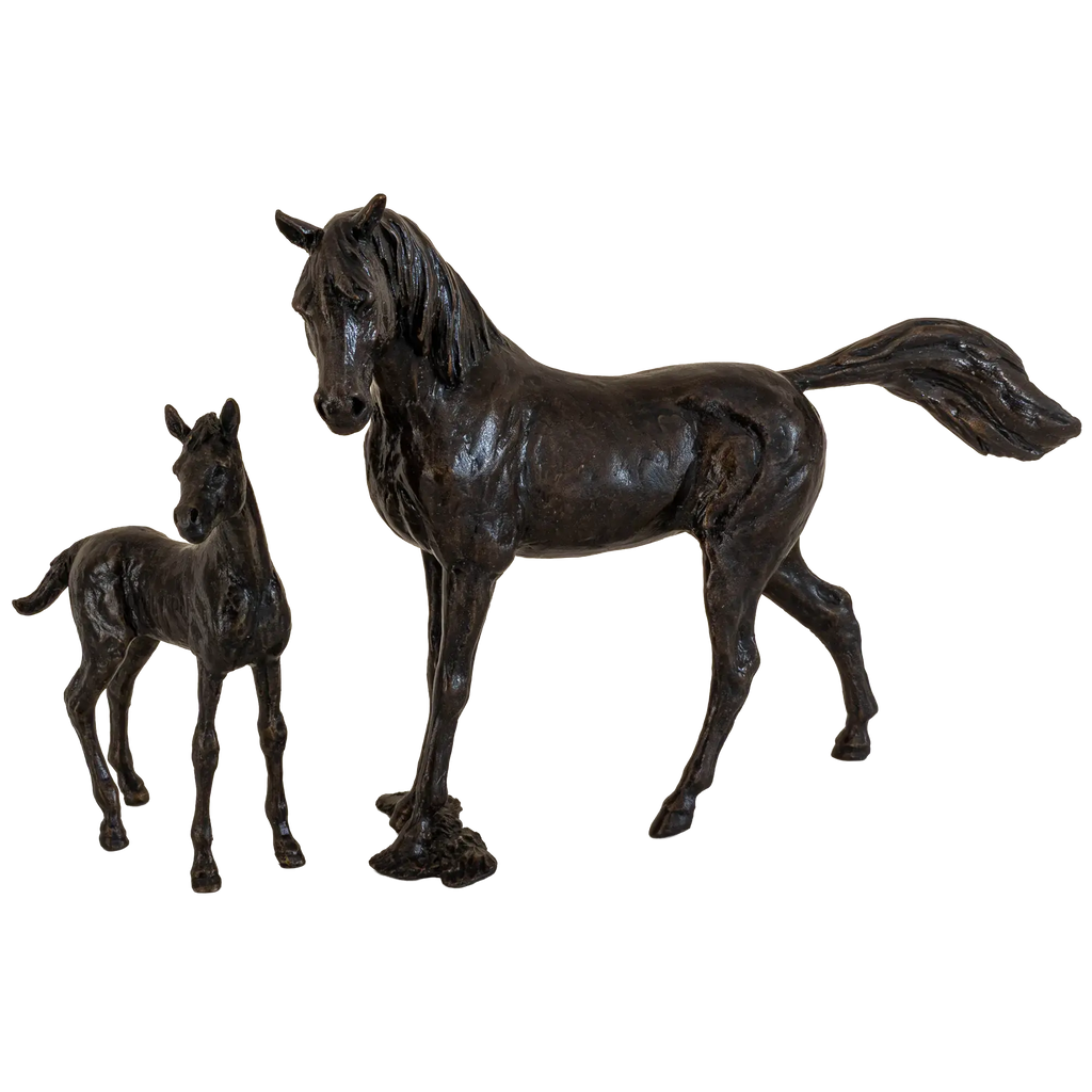 Richard Cooper Bronze Horses Collection Mare & Foal Figurine