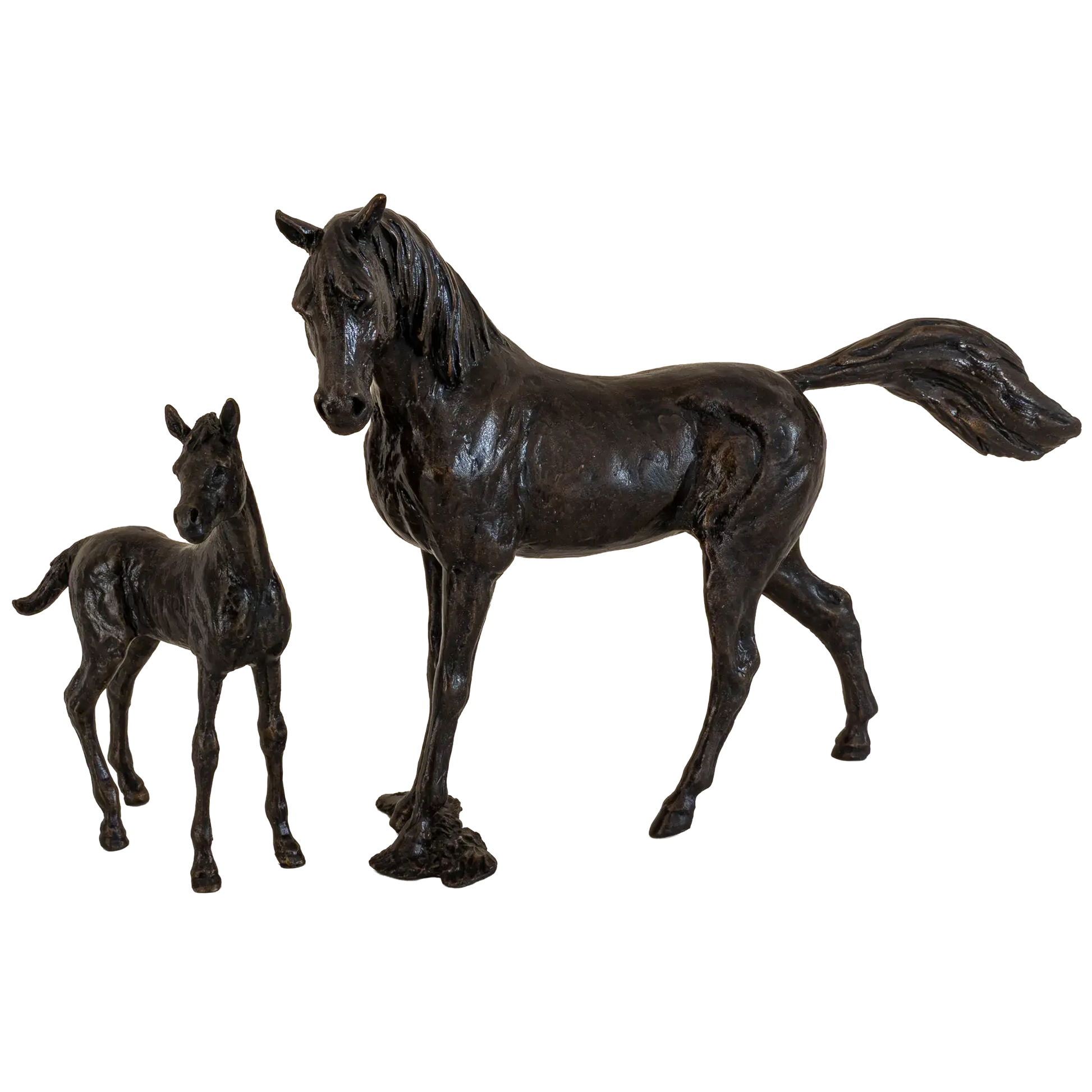 Richard Cooper Bronze Horses Collection Mare & Foal Figurine