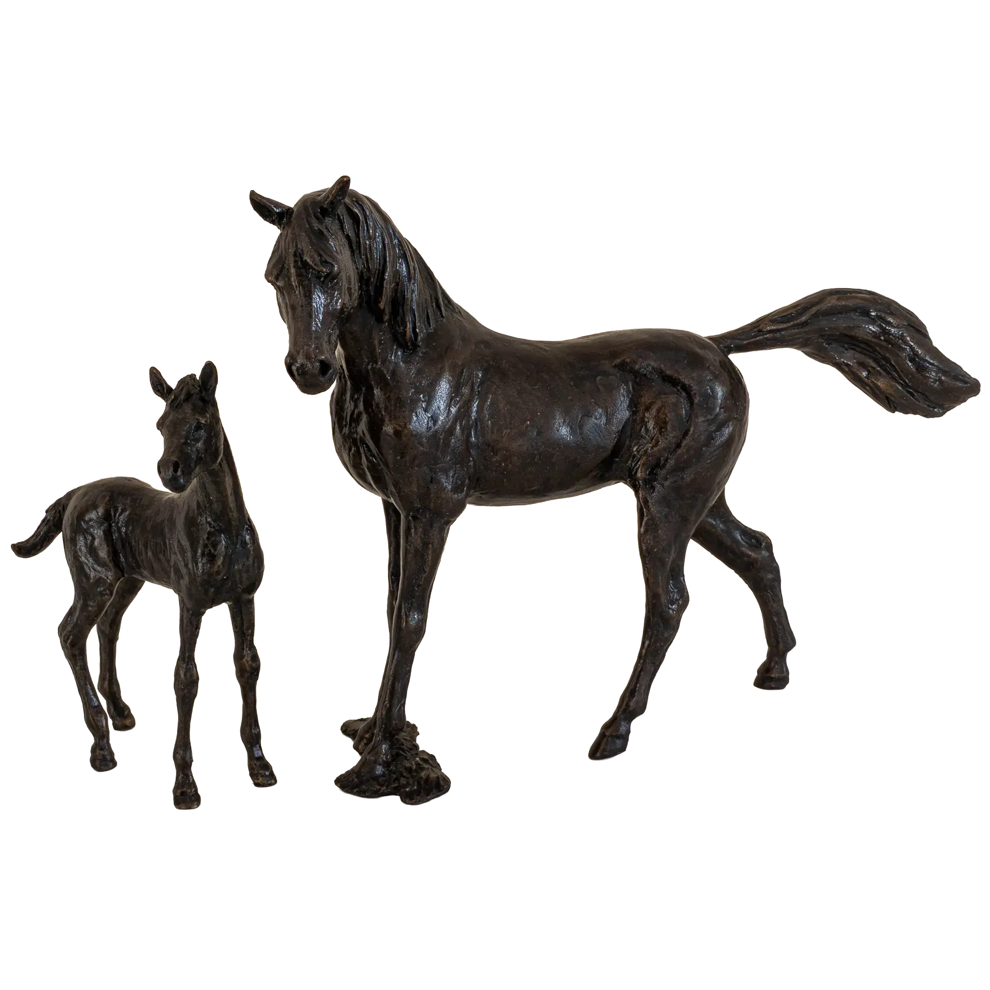 Richard Cooper Bronze Horses Collection Mare & Foal Figurine