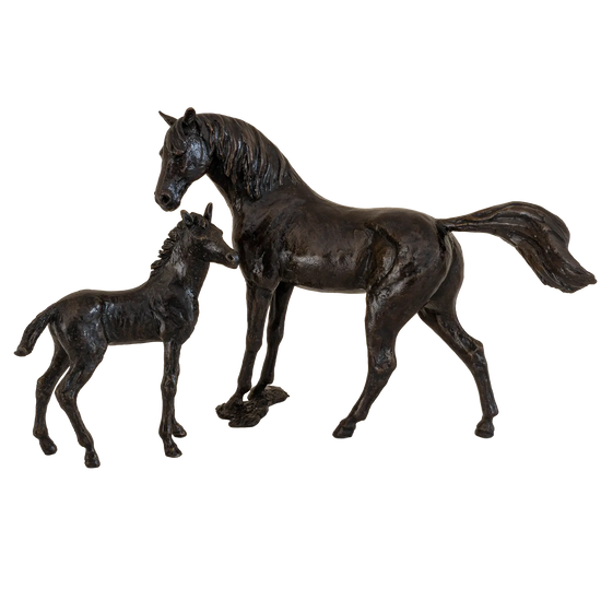 Richard Cooper Bronze Horses Collection Mare & Foal Figurine