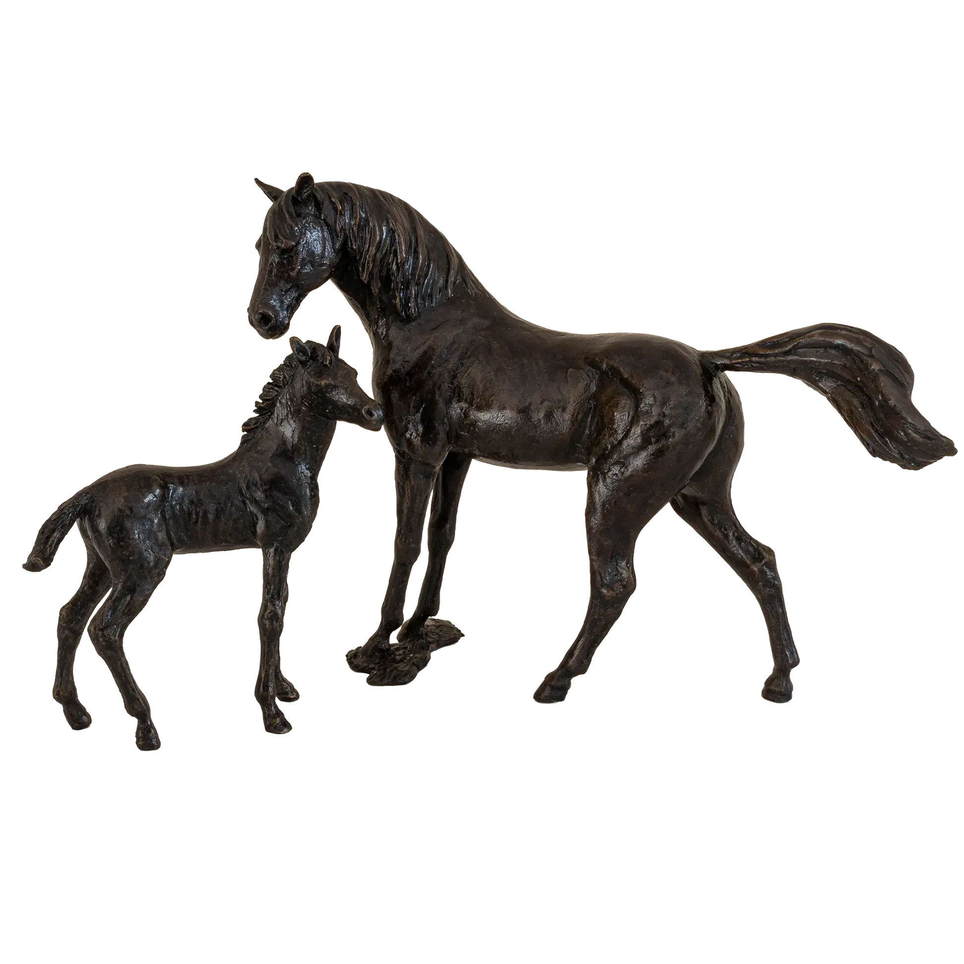 Richard Cooper Bronze Horses Collection Mare & Foal Figurine