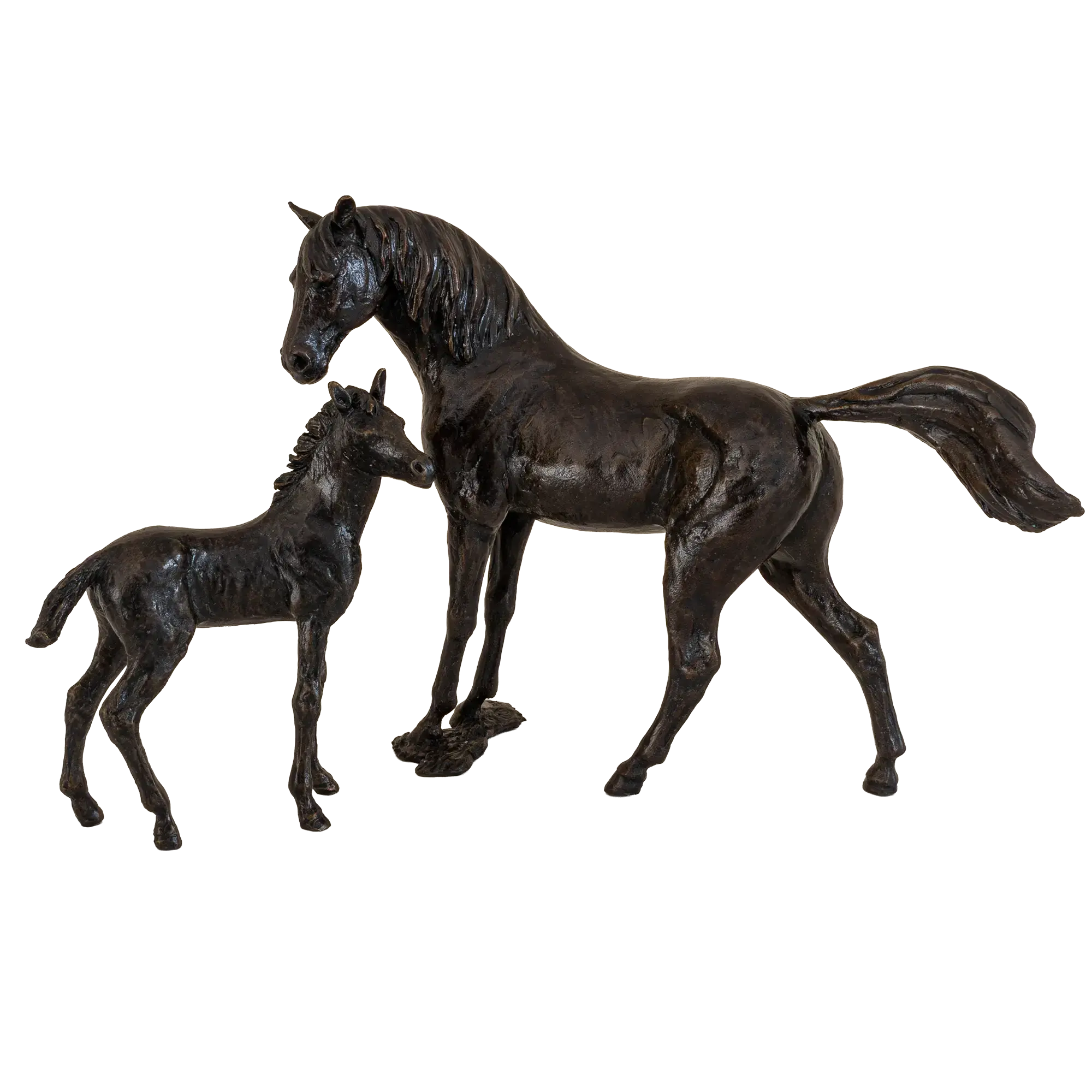 Richard Cooper Bronze Horses Collection Mare & Foal Figurine