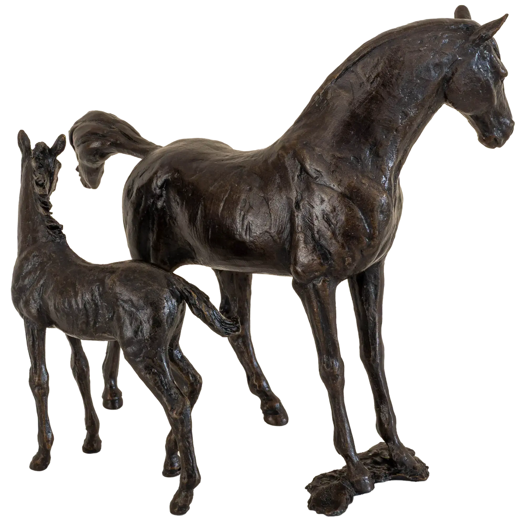Richard Cooper Bronze Horses Collection Mare & Foal Figurine
