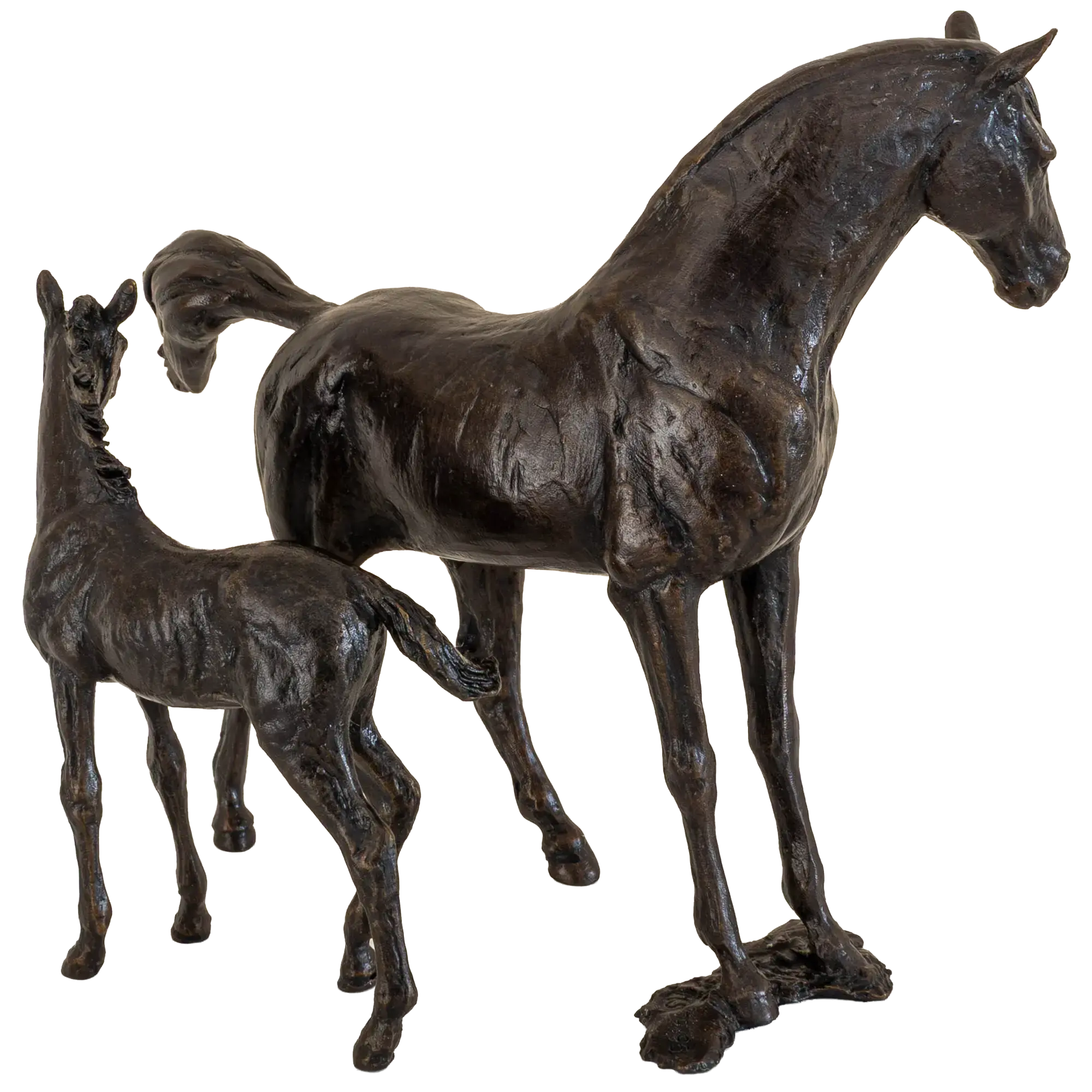 Richard Cooper Bronze Horses Collection Mare & Foal Figurine