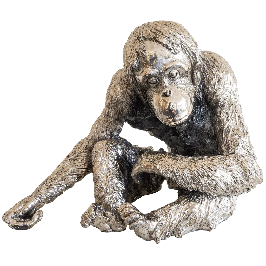 Richard Cooper Nickel Studio Collection Orangutan Figurine